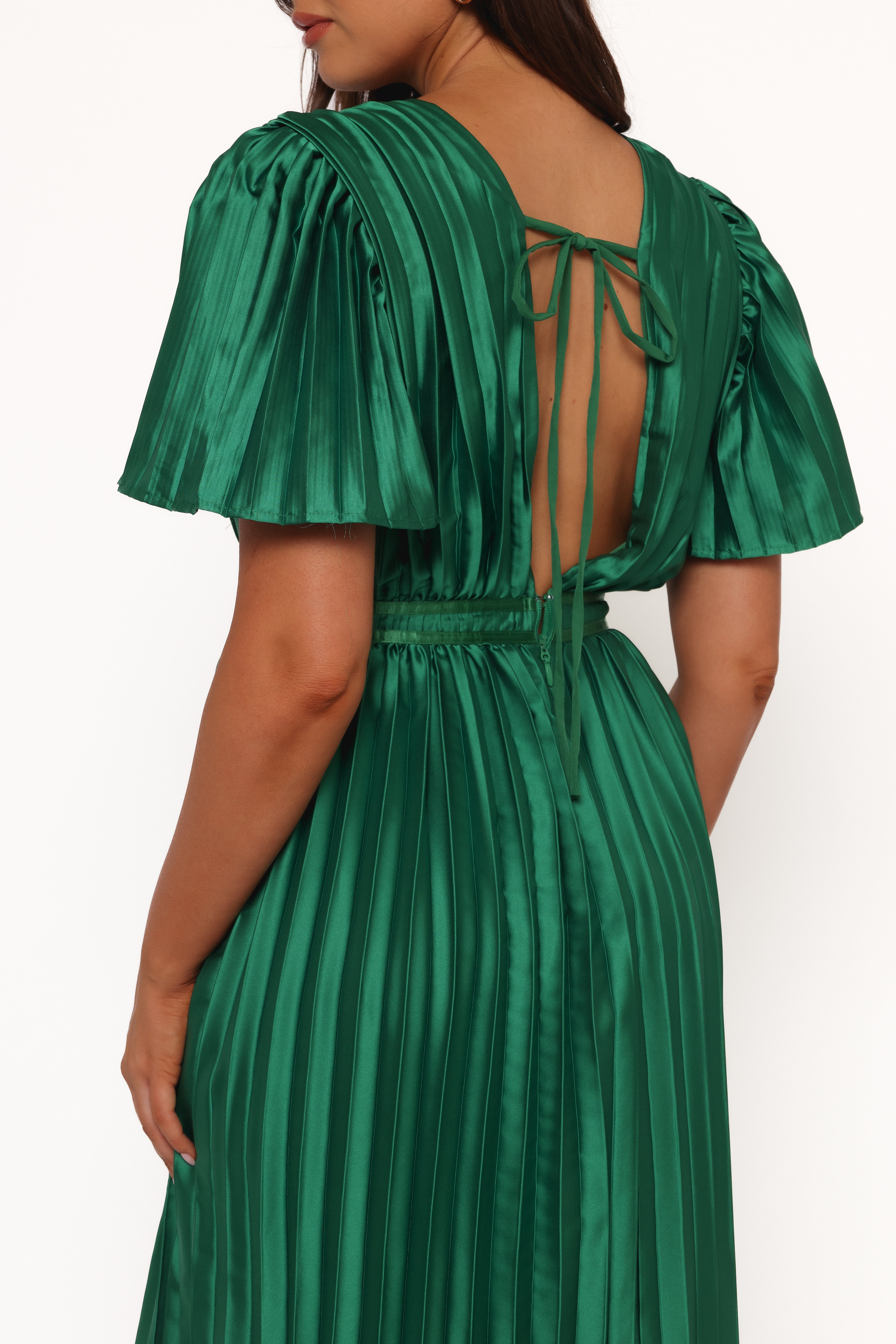 Keelah Midi Dress - Emerald Green