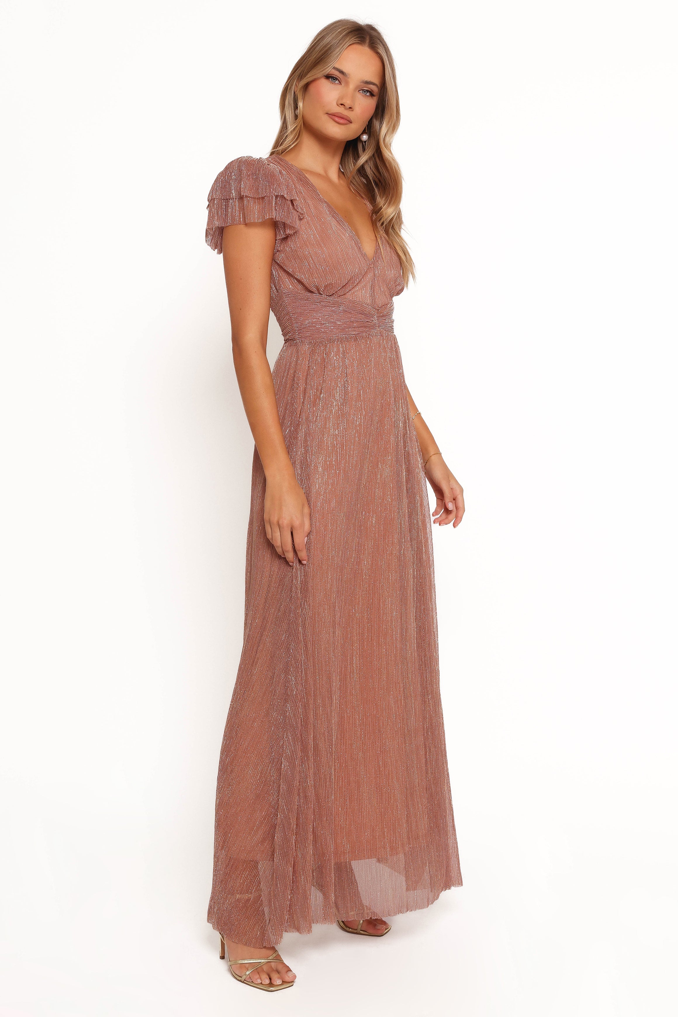 Cressida Maxi Dress - Rose Gold