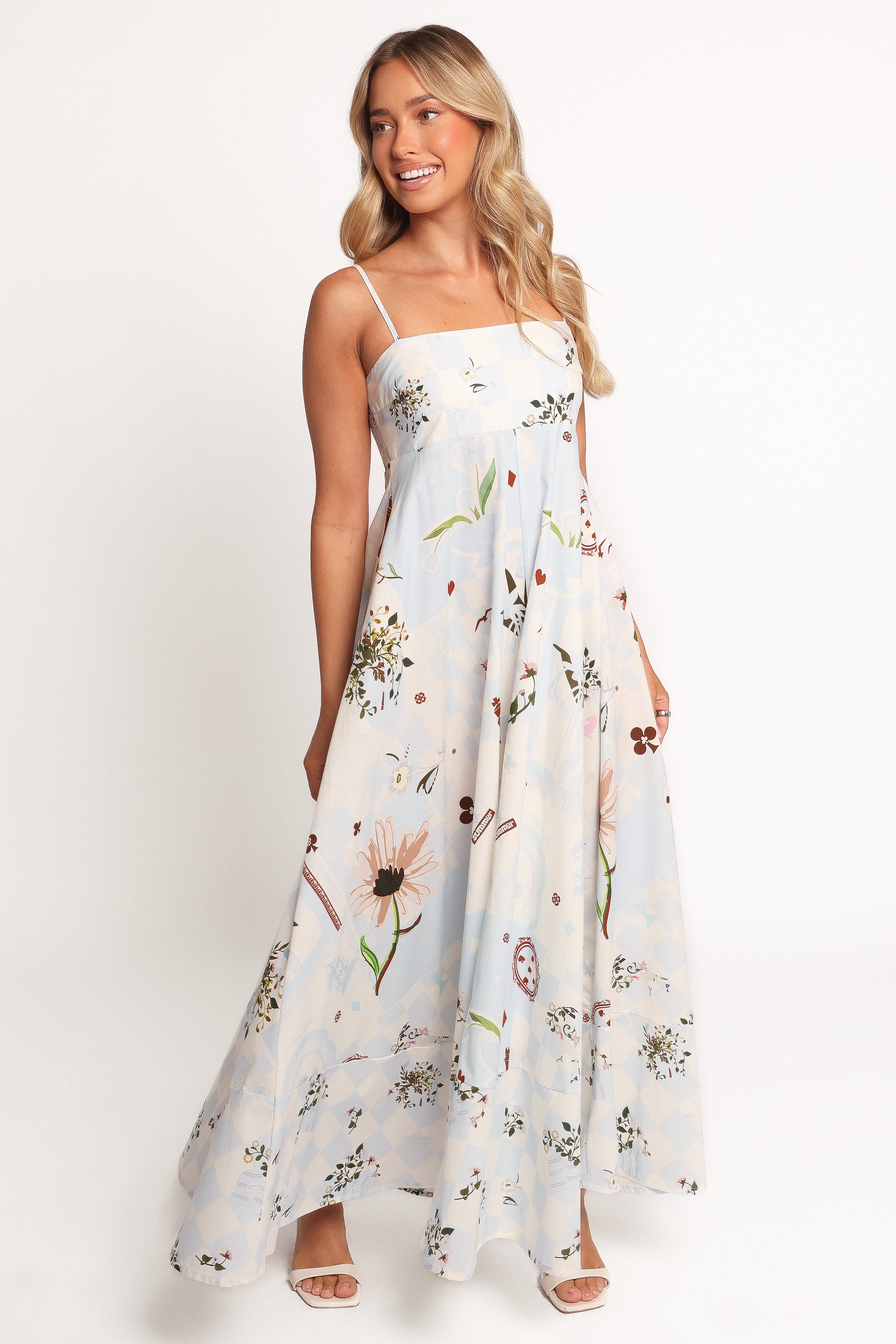 Emmeline Maxi Dress - Blue Floral