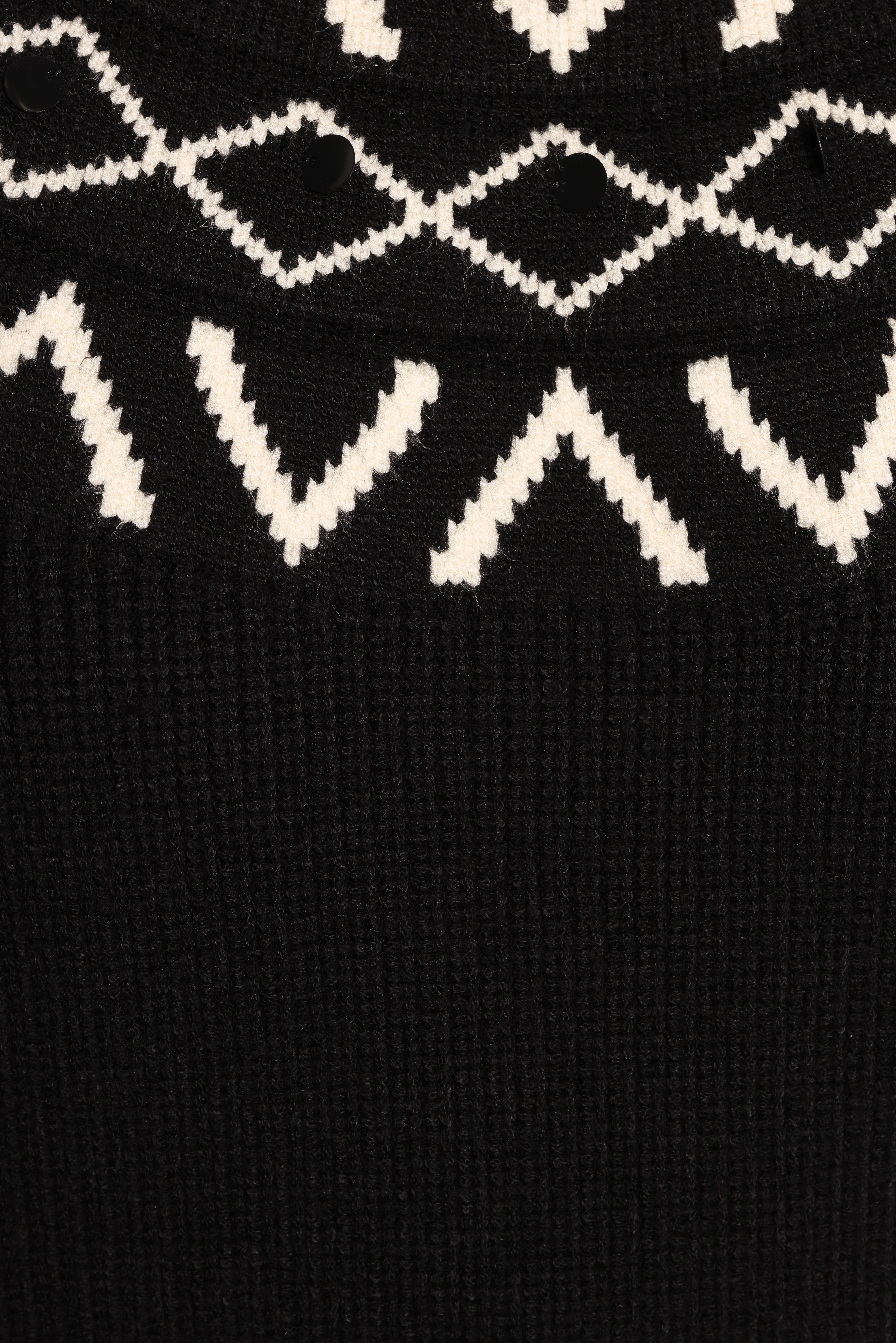 Lee Fairisle Knit Sweater - Black/Cream