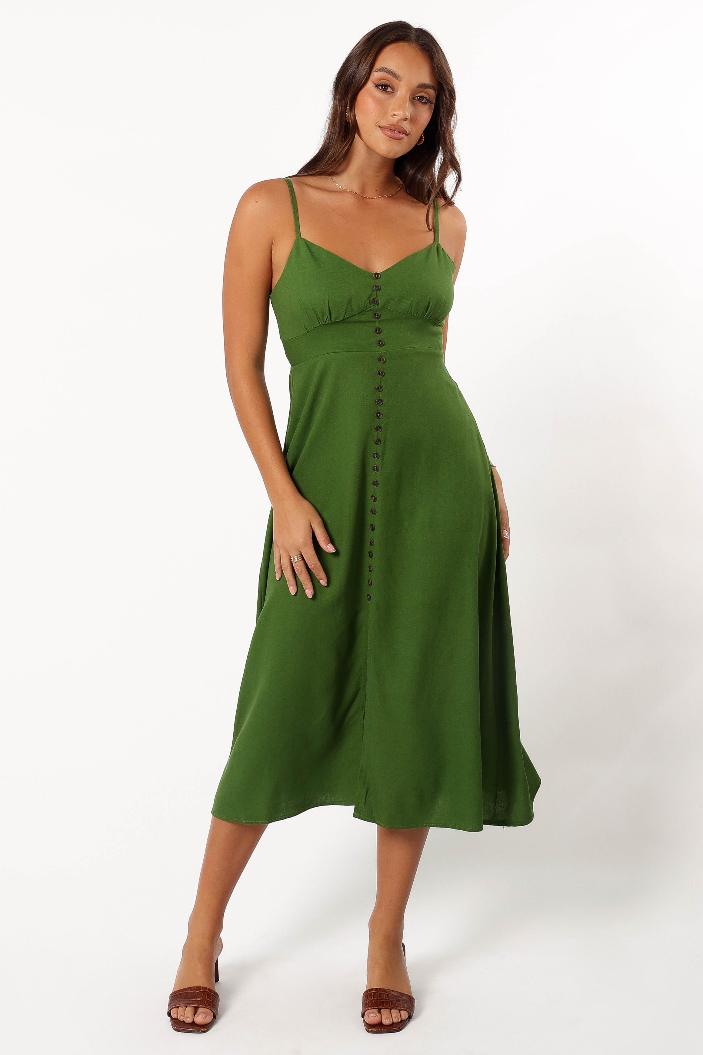 Darby Midi Dress - Ibiza Green