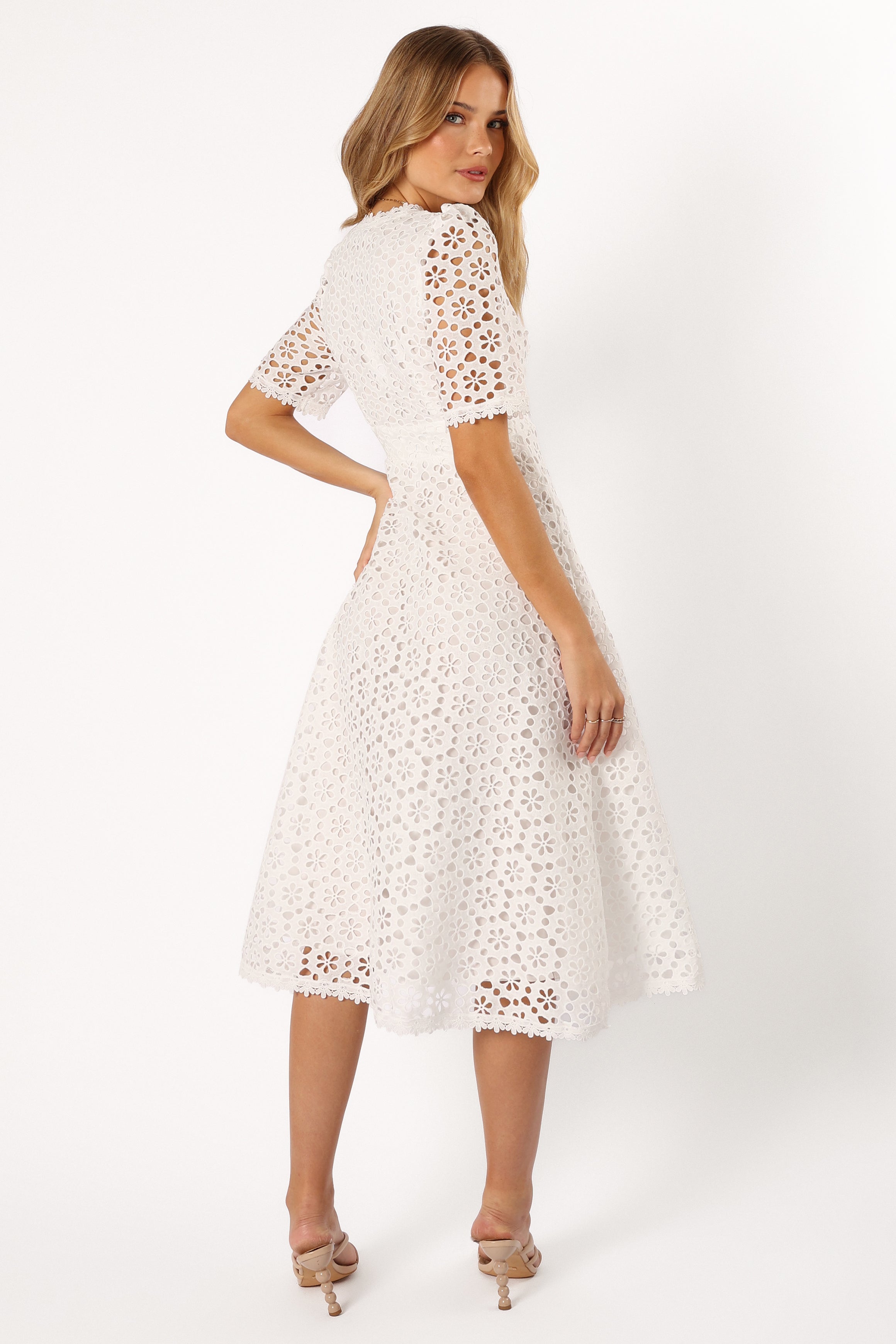 Camellia Midi Dress - White