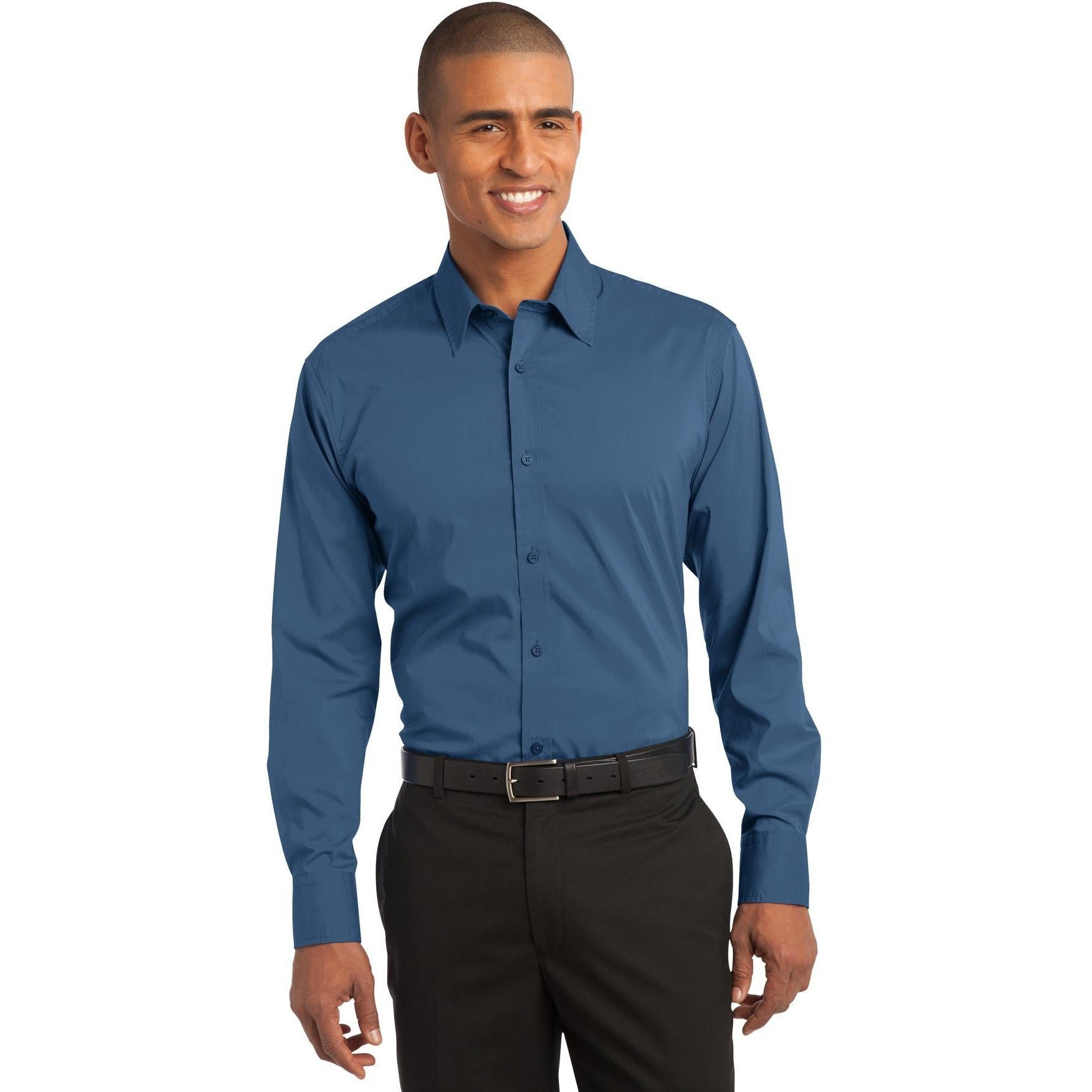 CLOSEOUT - Port Authority Stretch Poplin Shirt