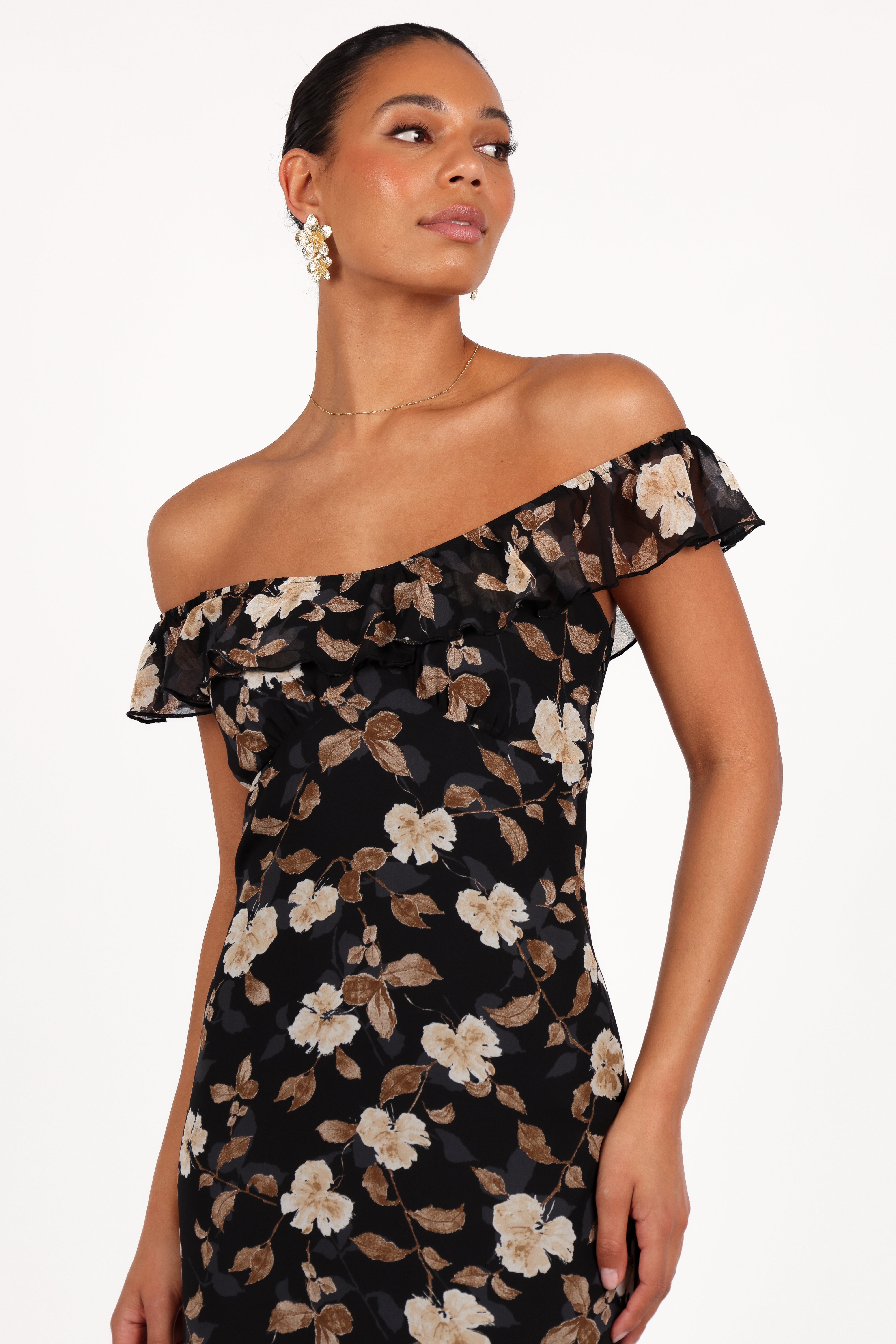 Irelynn Maxi Dress - Black Floral