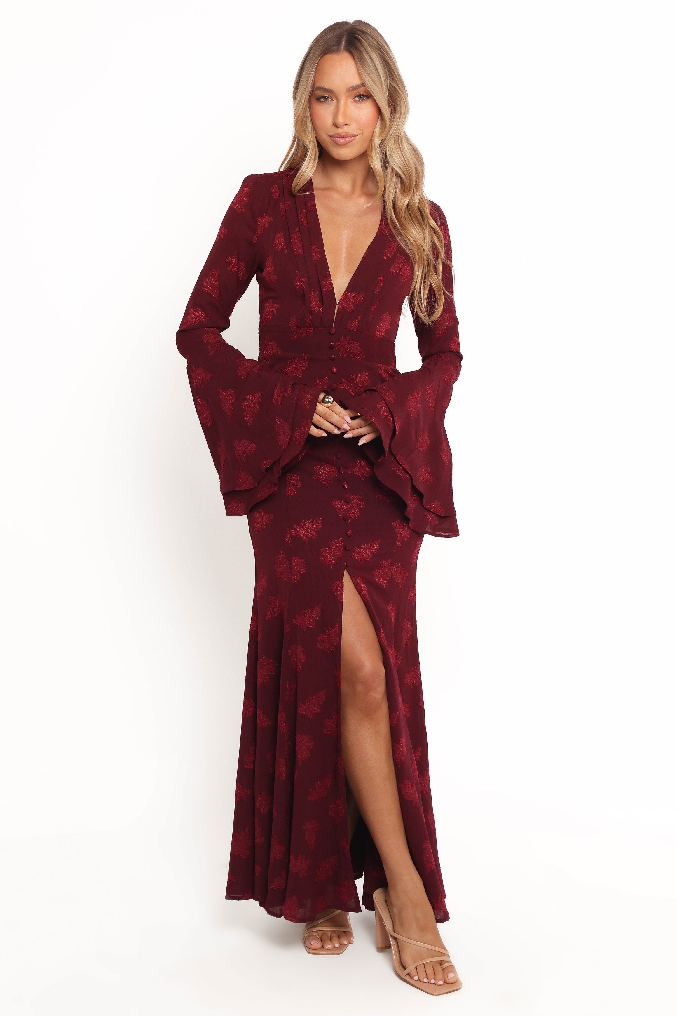 Sarey Maxi Dress - Burgundy