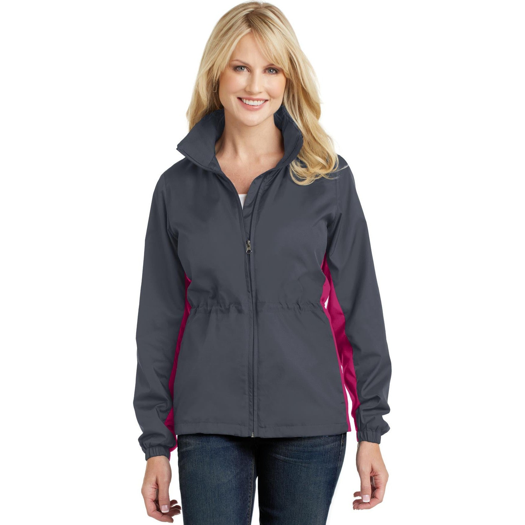 CLOSEOUT - Port Authority Ladies Core Colorblock Wind Jacket