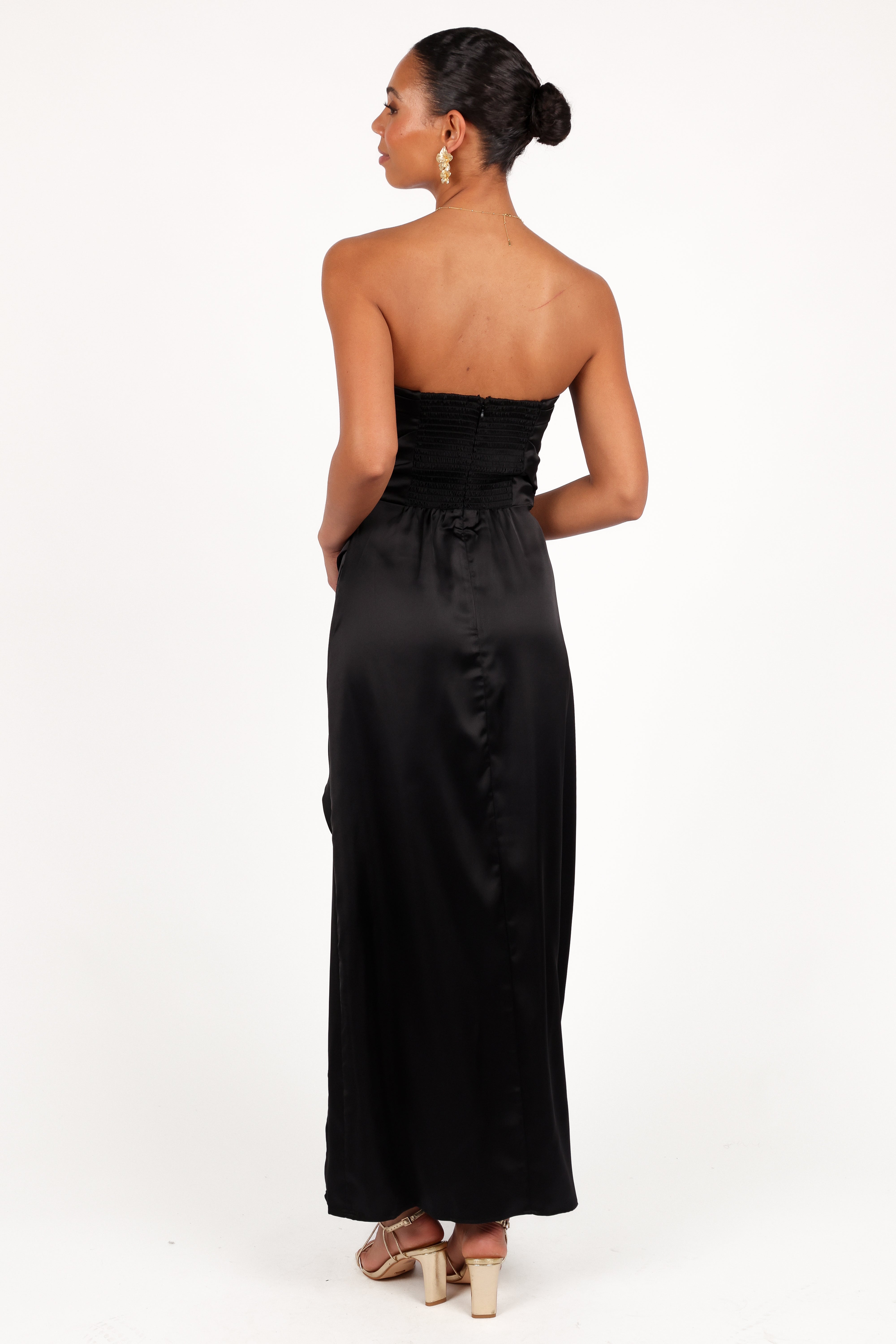 Kara Strapless Maxi Dress - Black