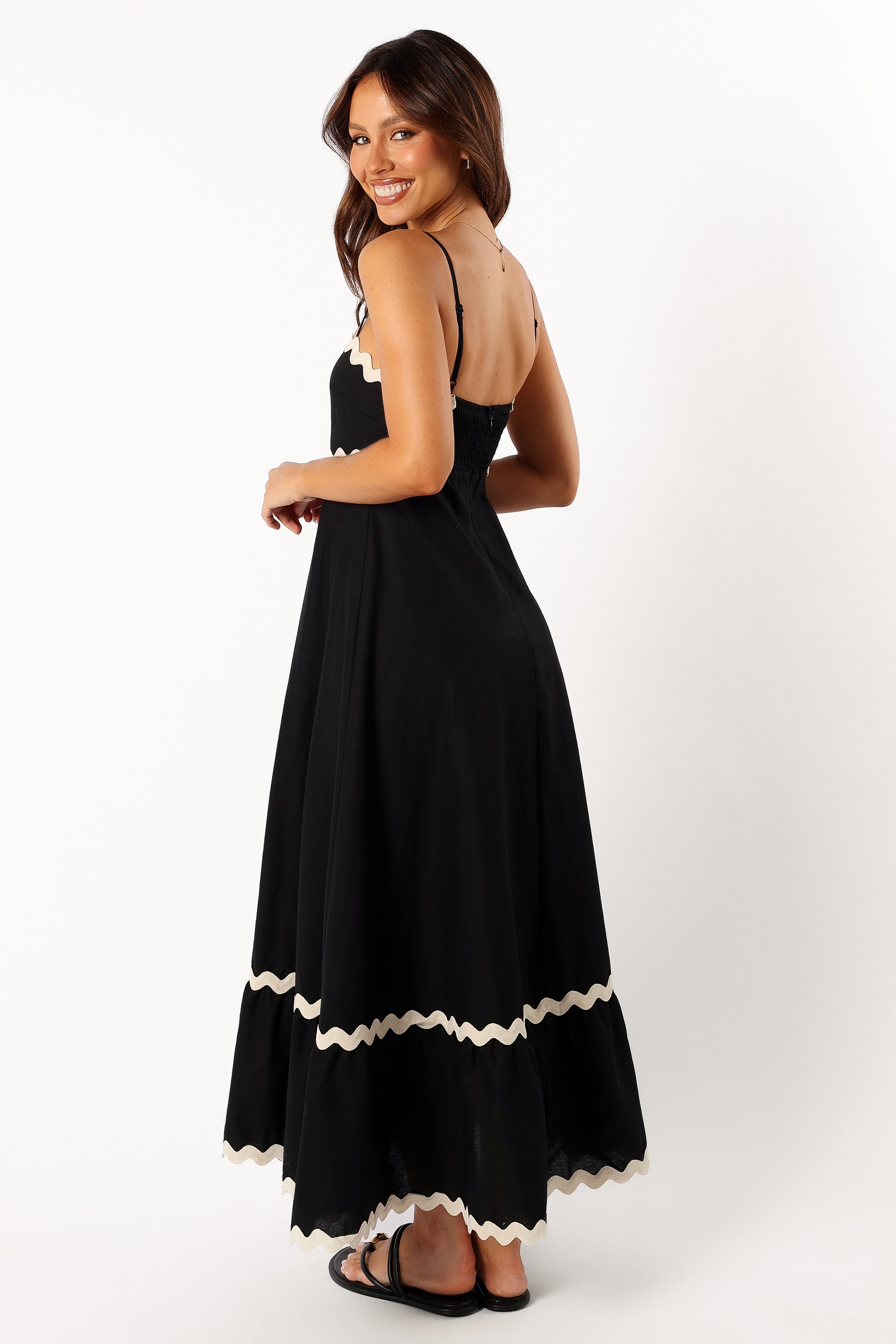 Yana Maxi Dress - Black Cream