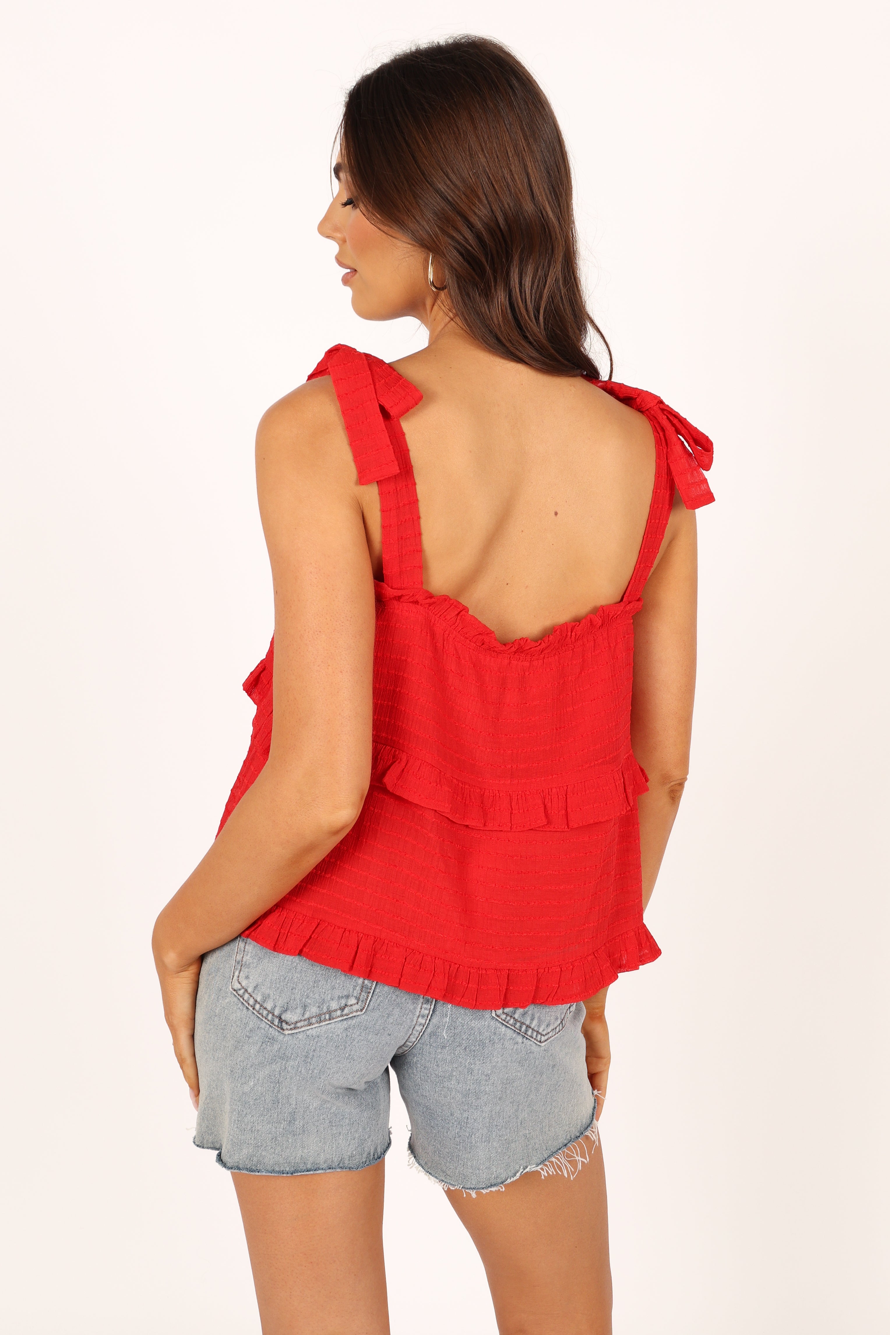 Avery Tiered Top - Red