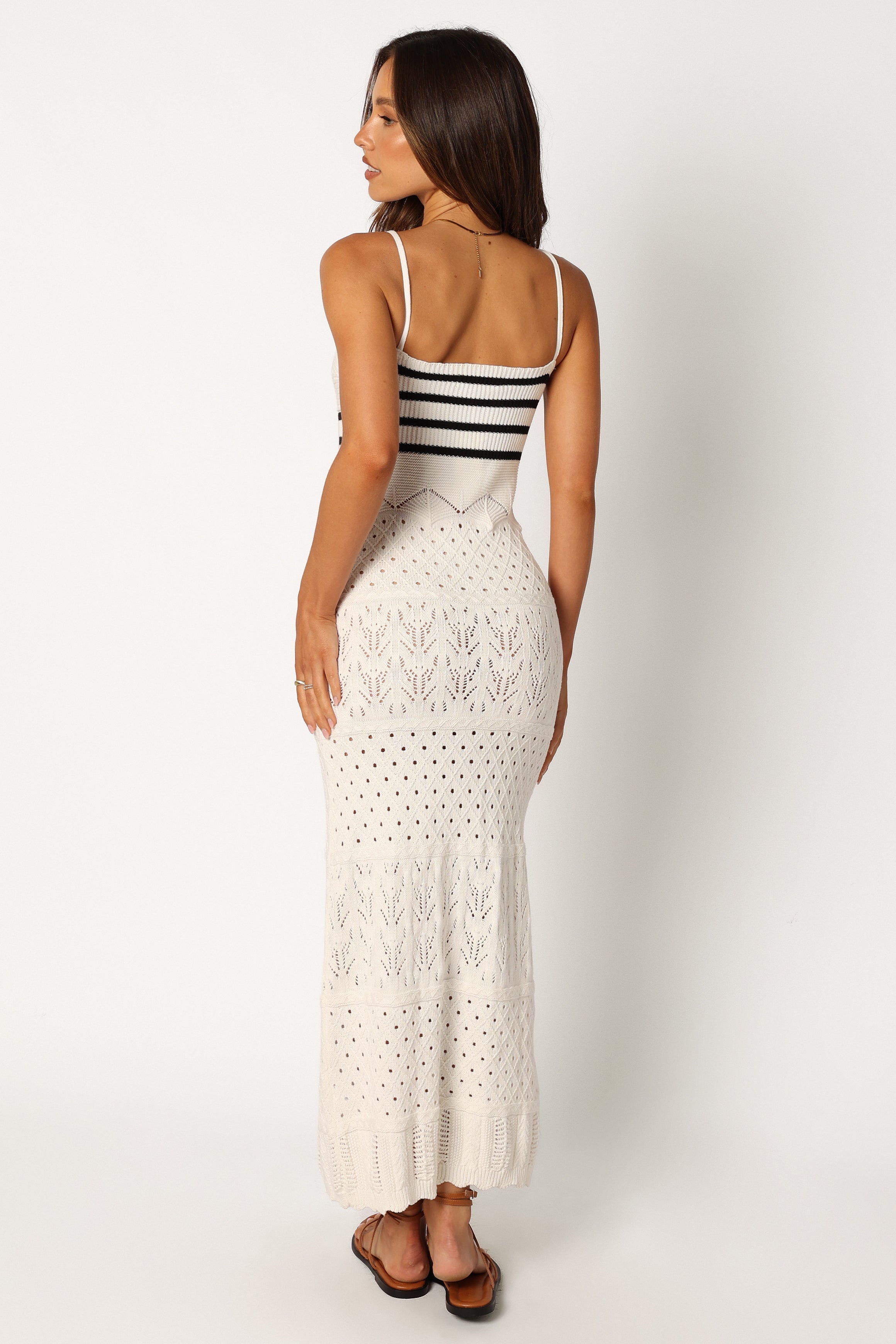 Landon Midi Dress - Black White