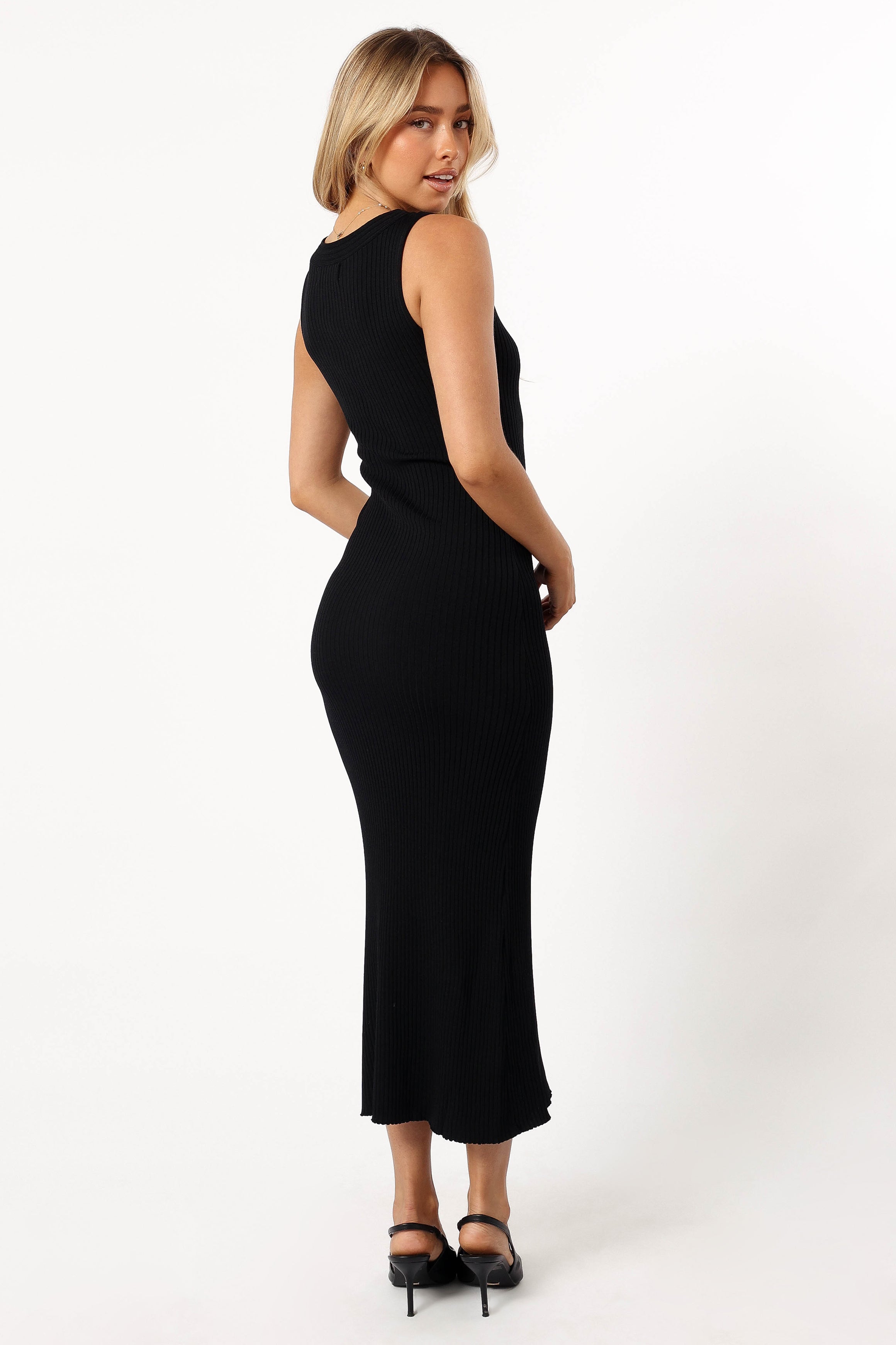 Easton Maxi Knit Dress - Black