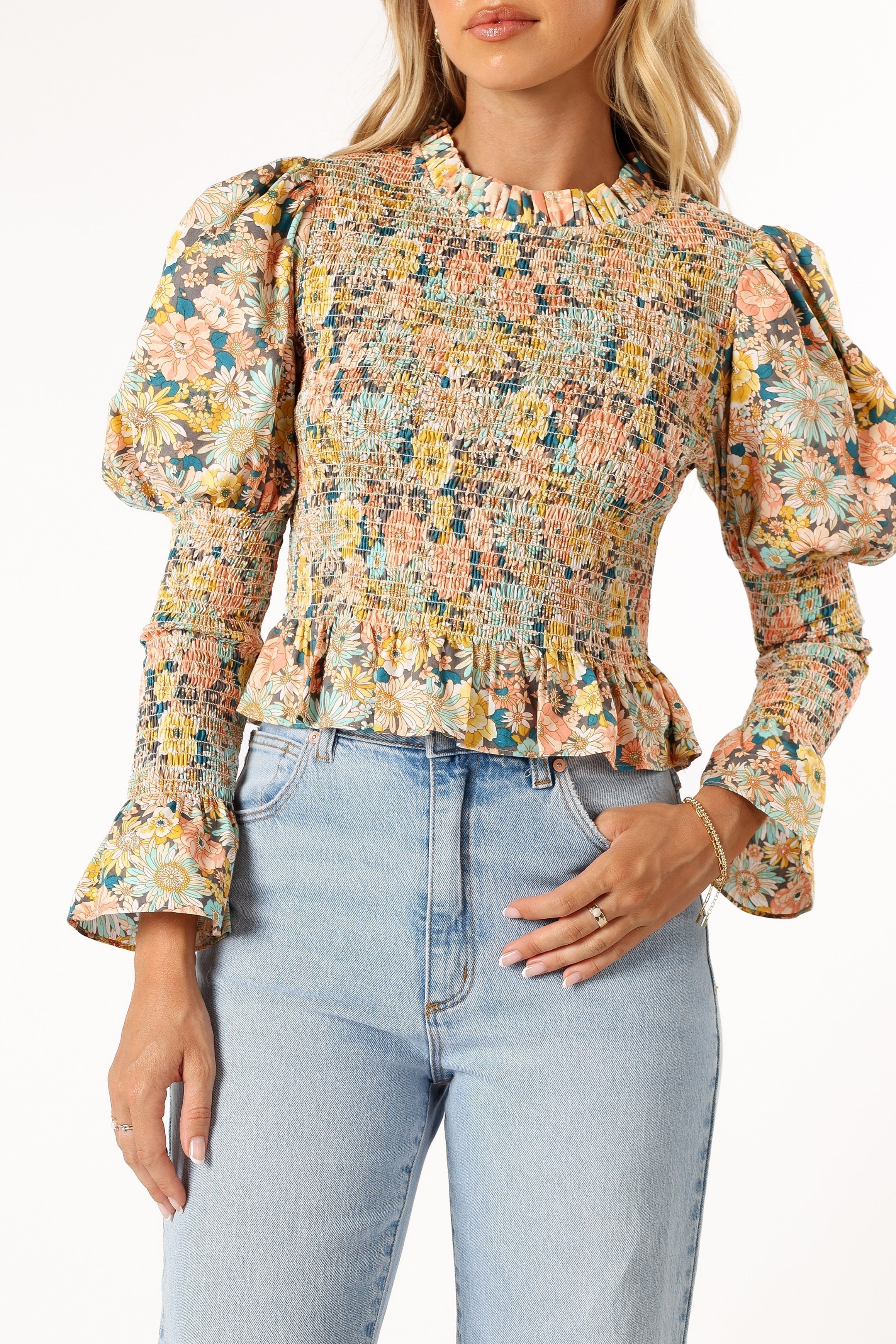 Novah Long Sleeve Top - Floral