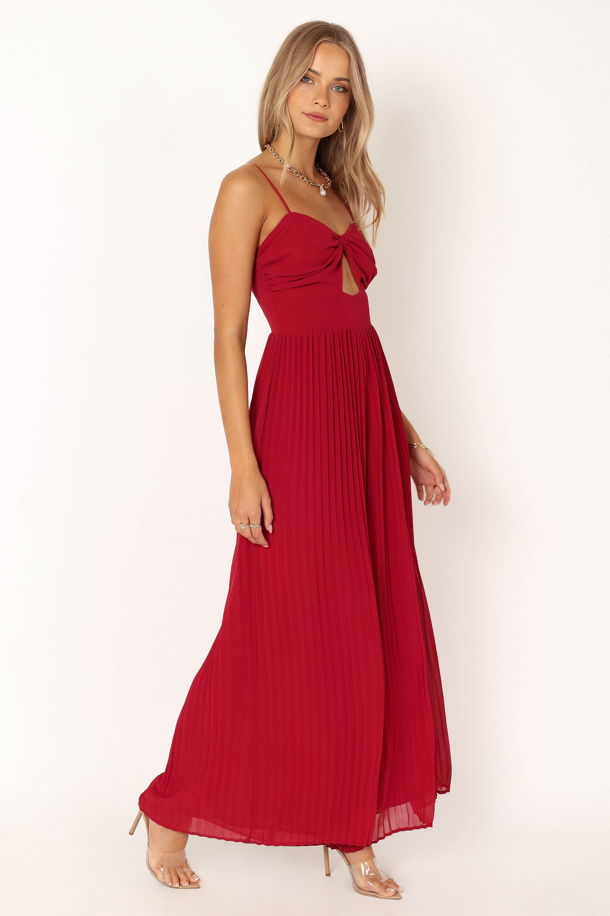 Alice Wide Leg Jumpsuit - Red