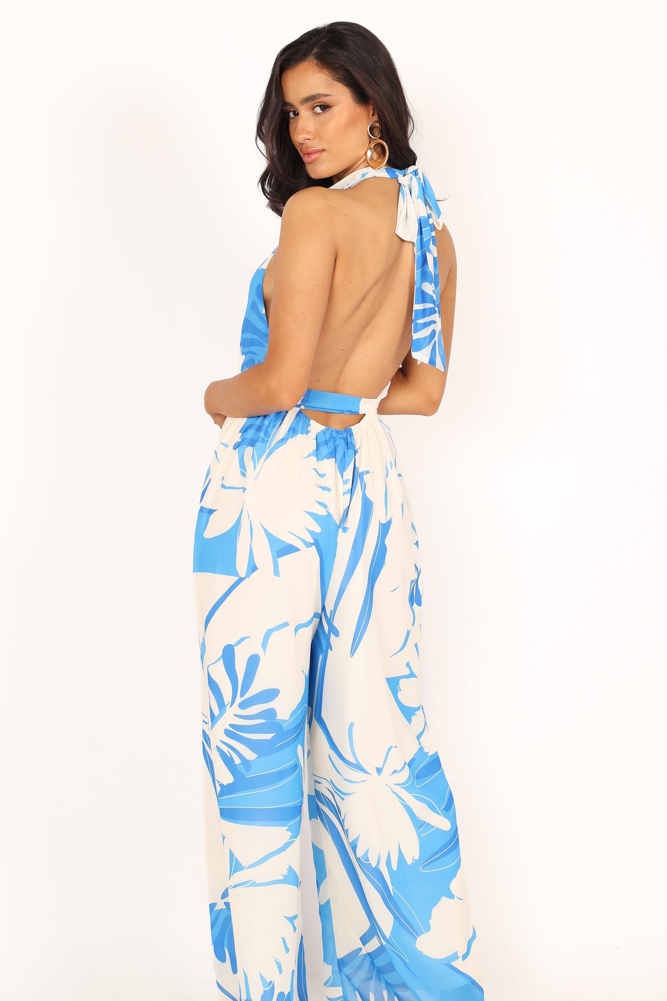 Aminah Jumpsuit - Blue Floral