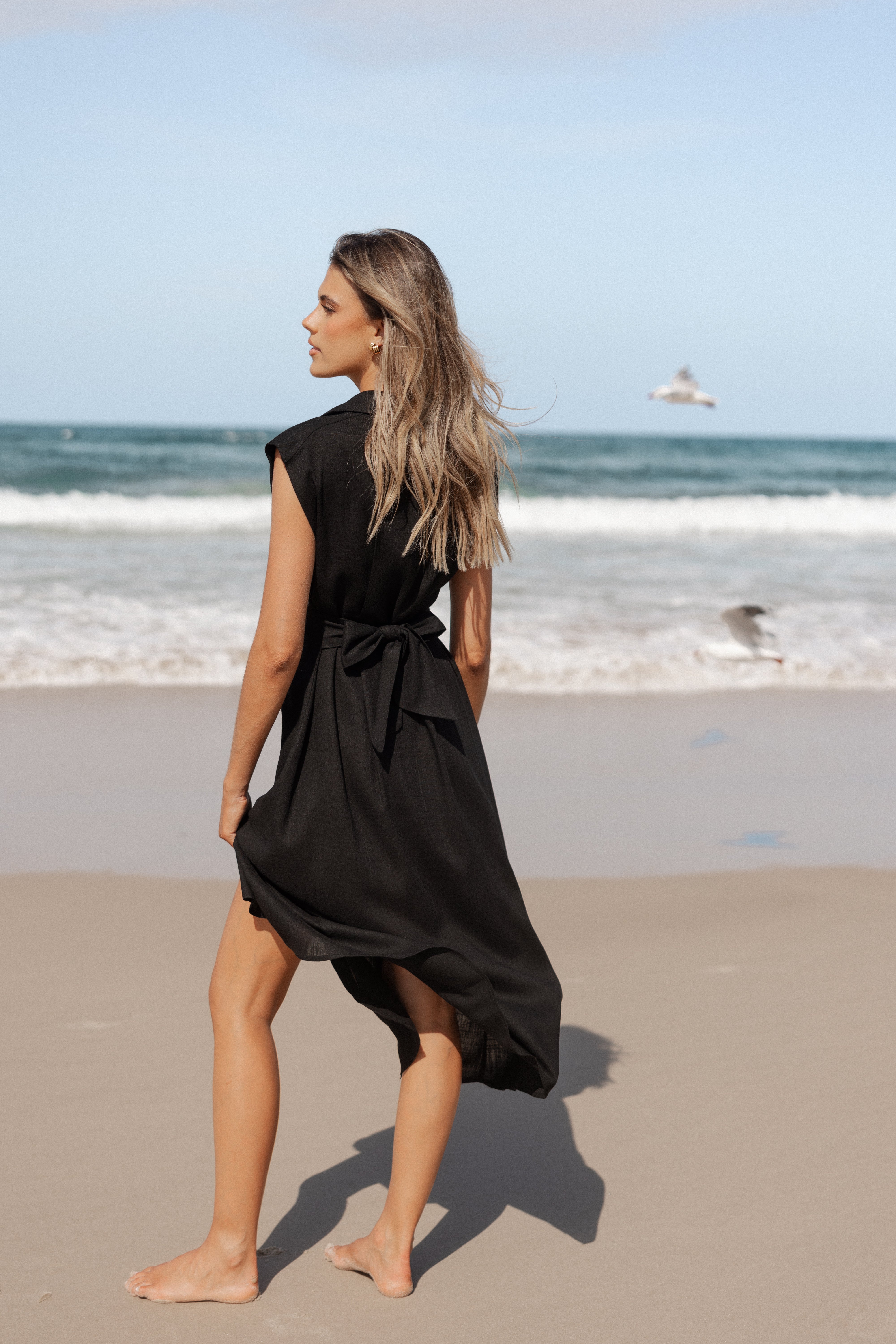 Cami Midi Dress - Black