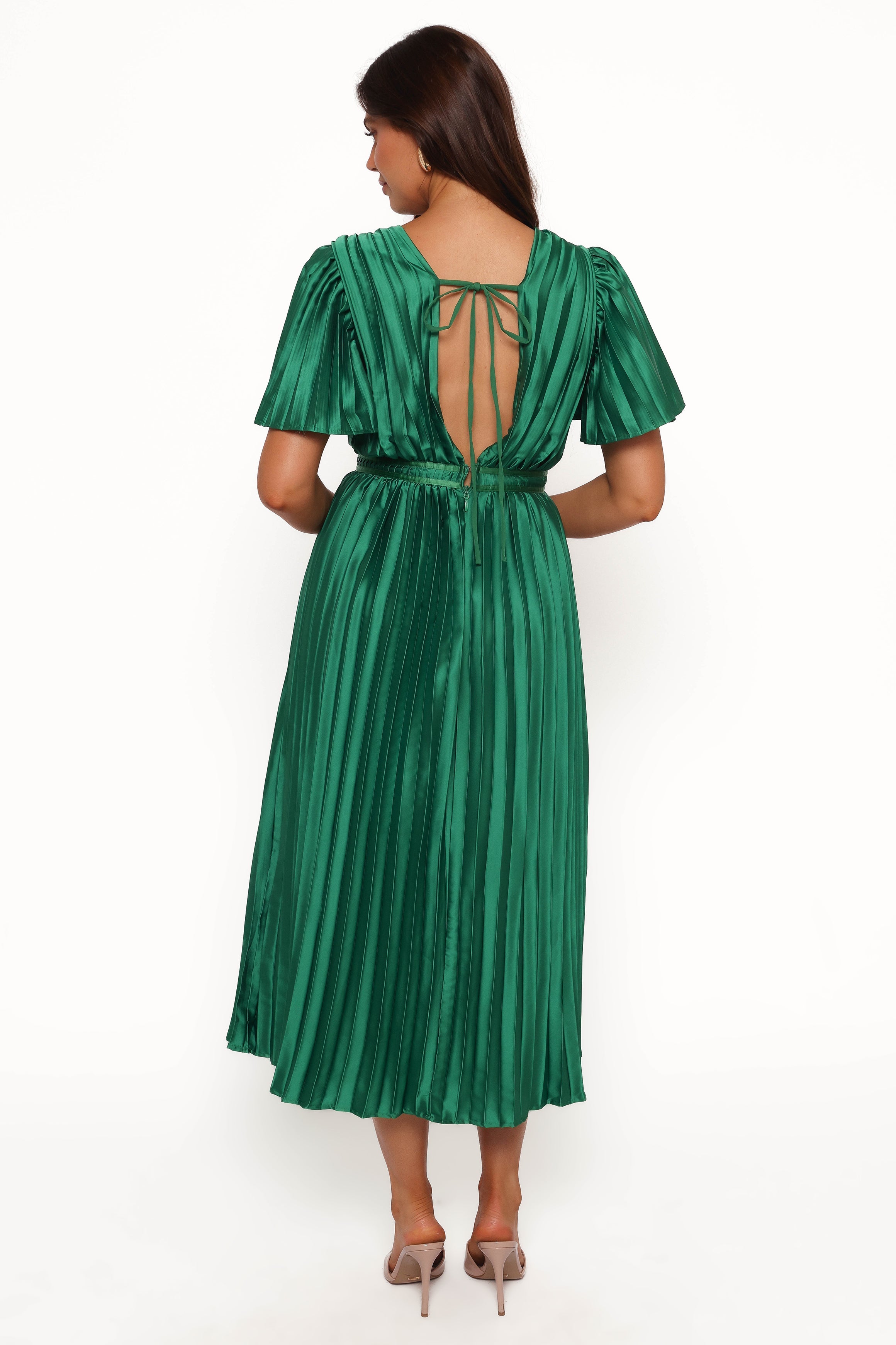 Keelah Midi Dress - Emerald Green