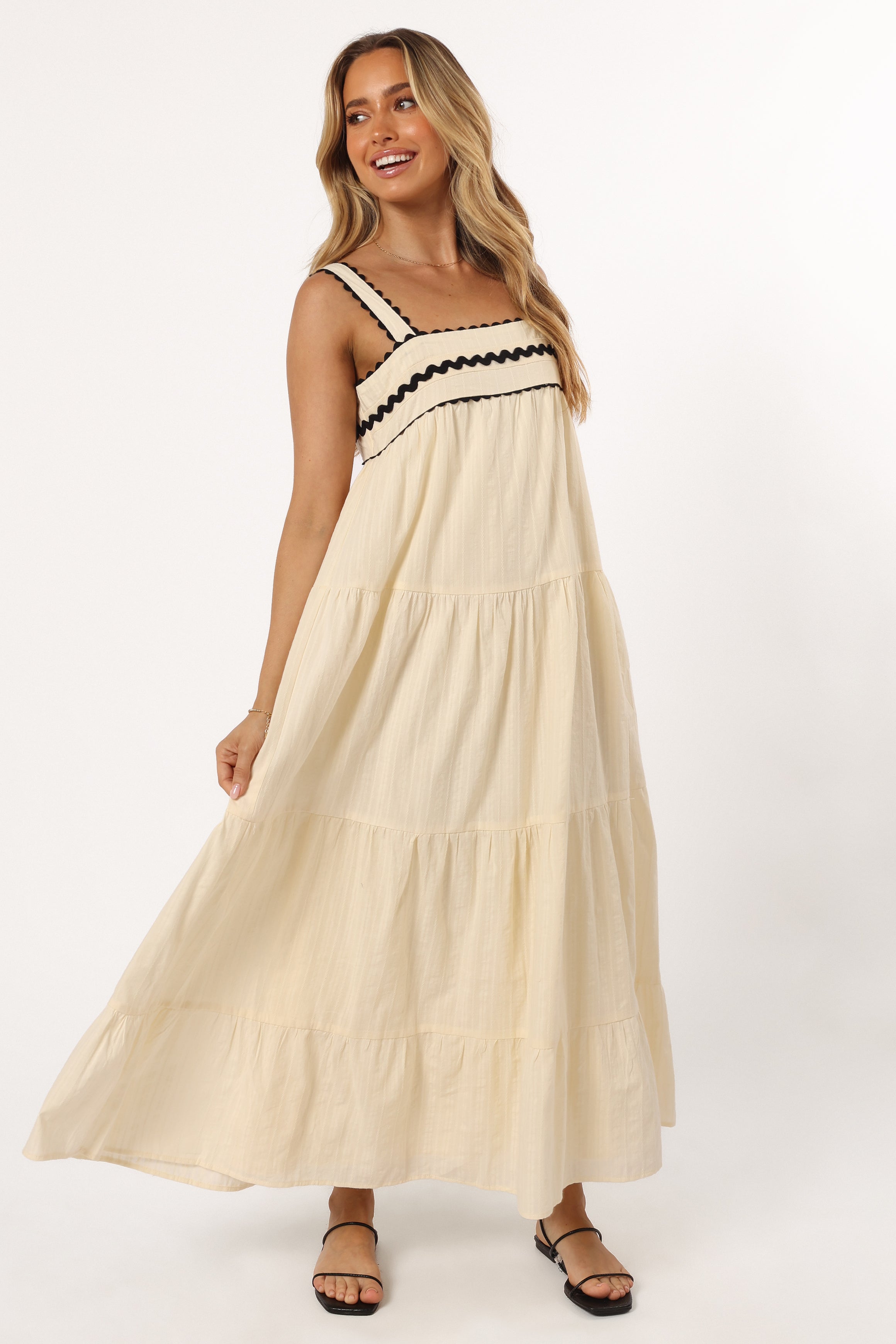 Monroe Midi Dress - Cream