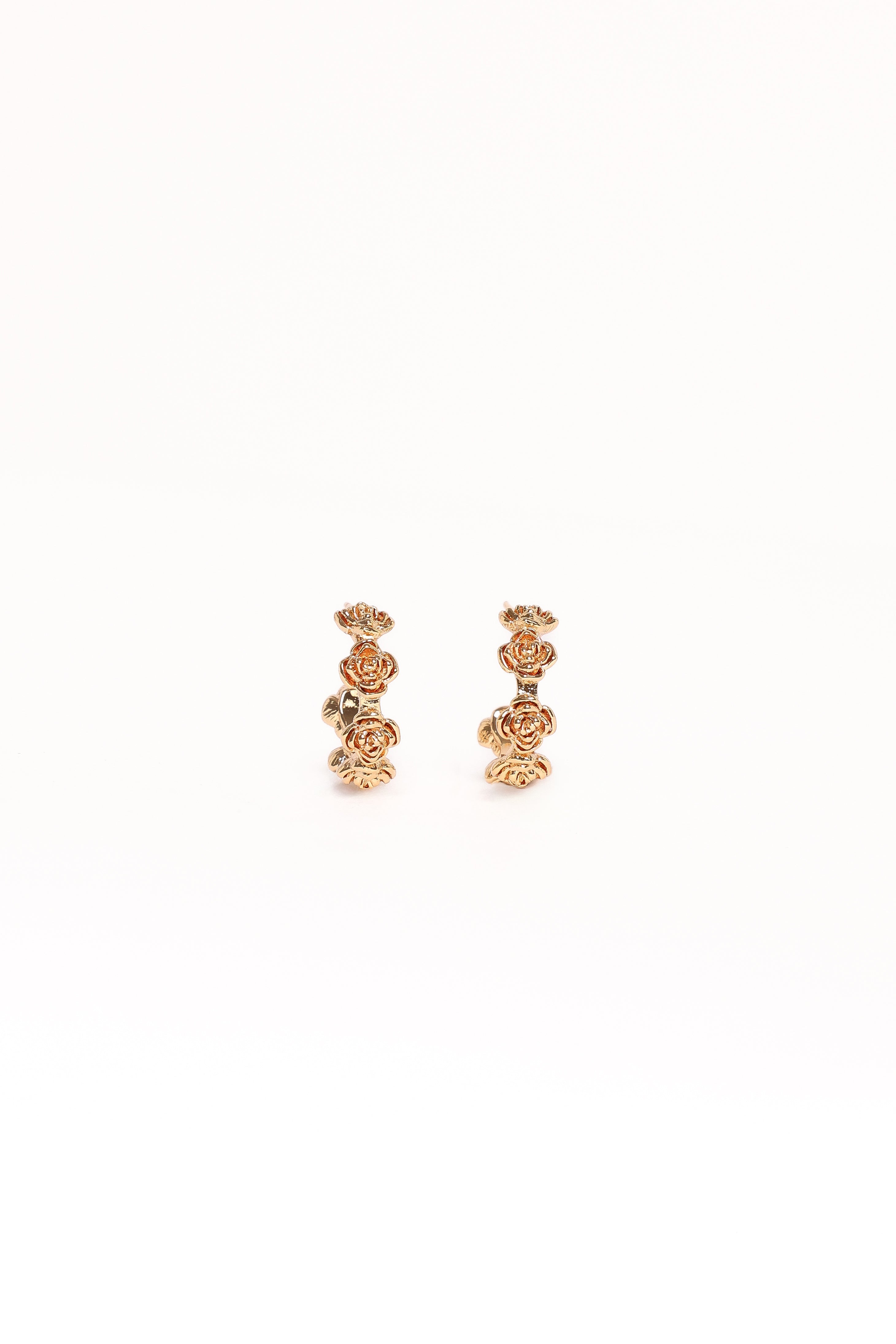 Jennie Flower Earrings - Gold