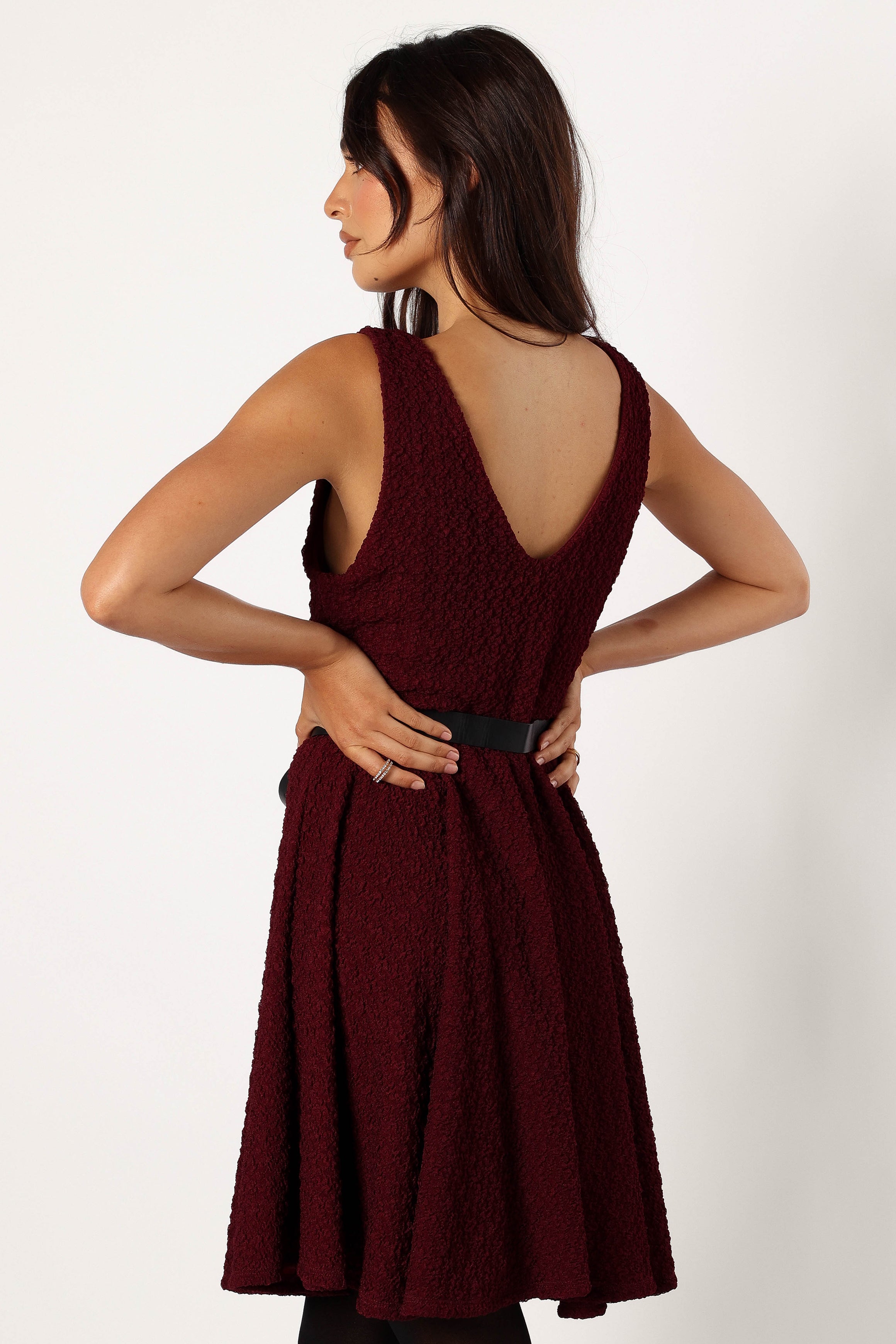 Margaret Mini Dress - Burgundy