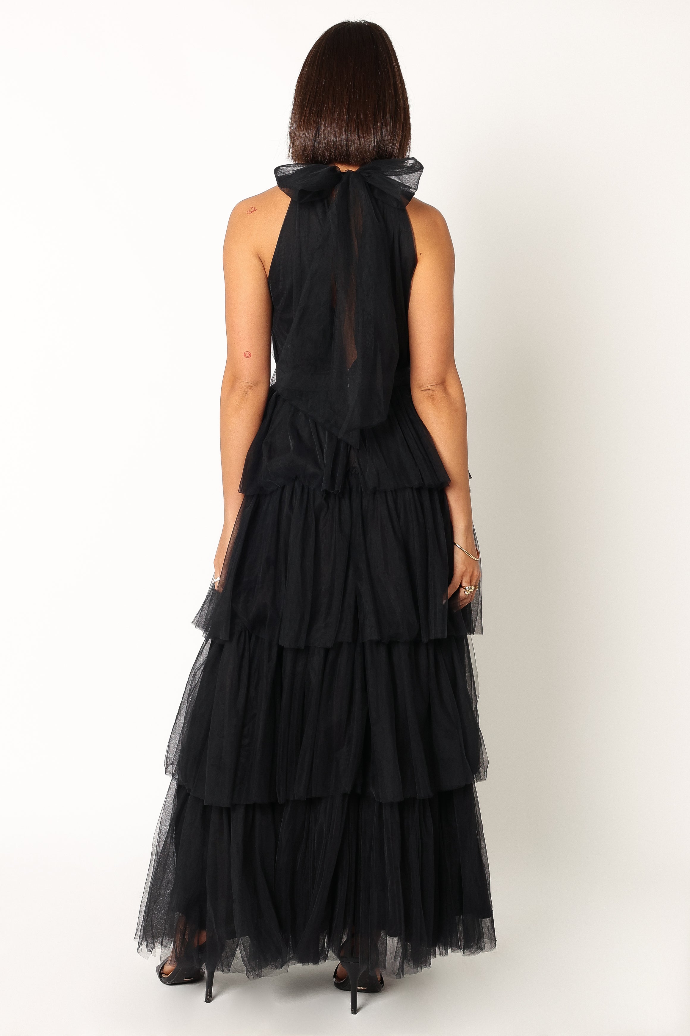 Frances Halterneck Maxi Dress - Black