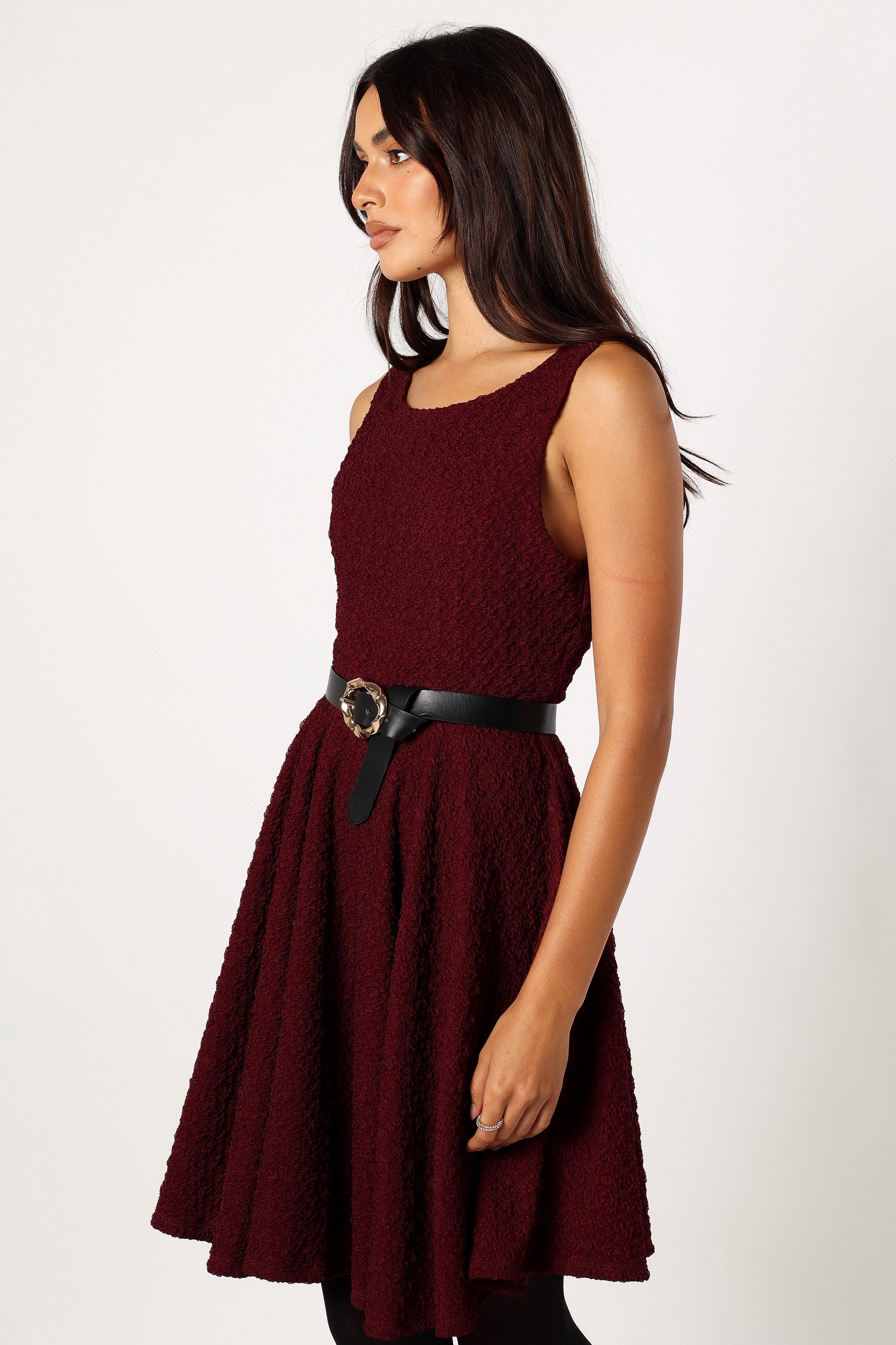 Margaret Mini Dress - Burgundy