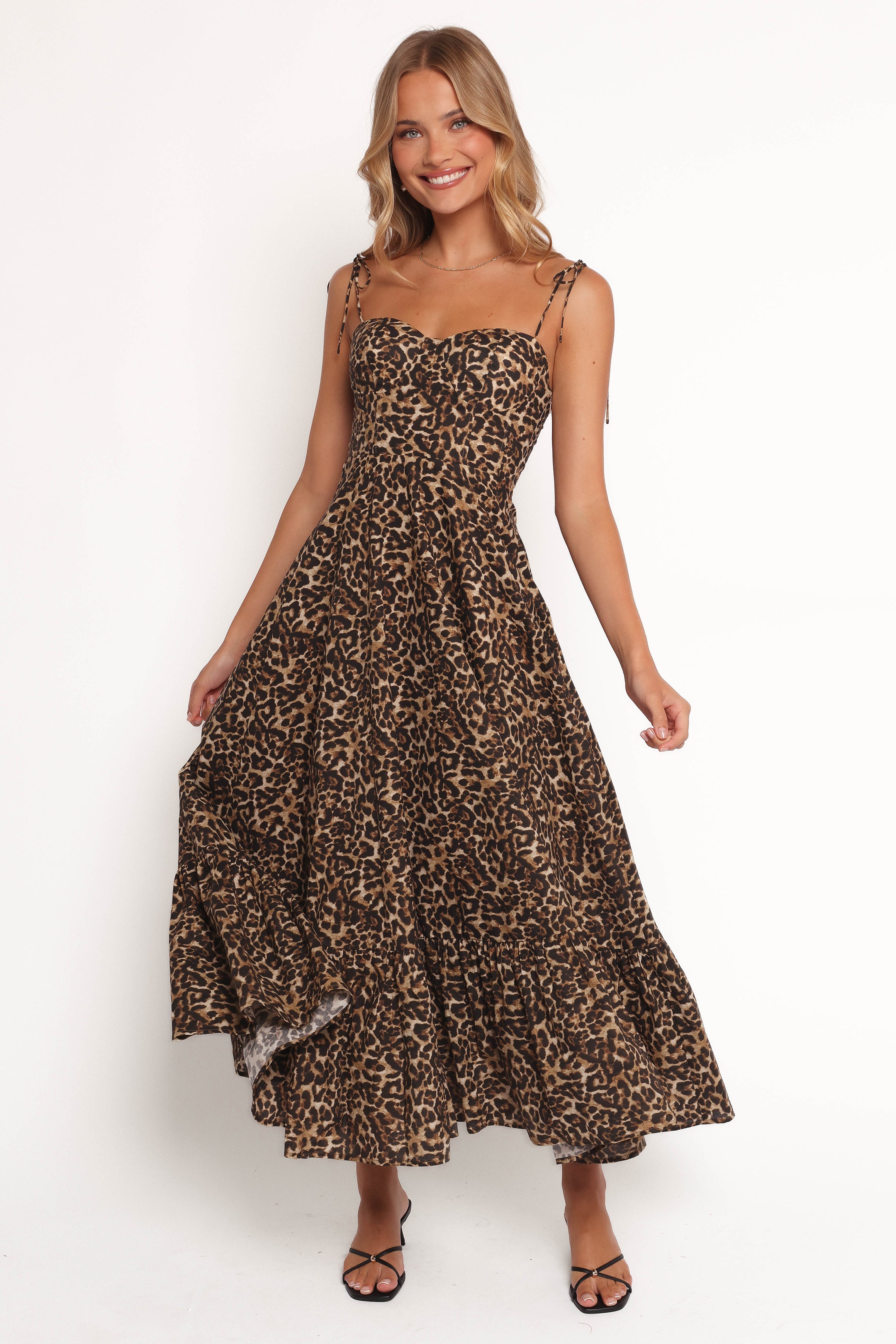 Ayana Midi Dress - Leopard