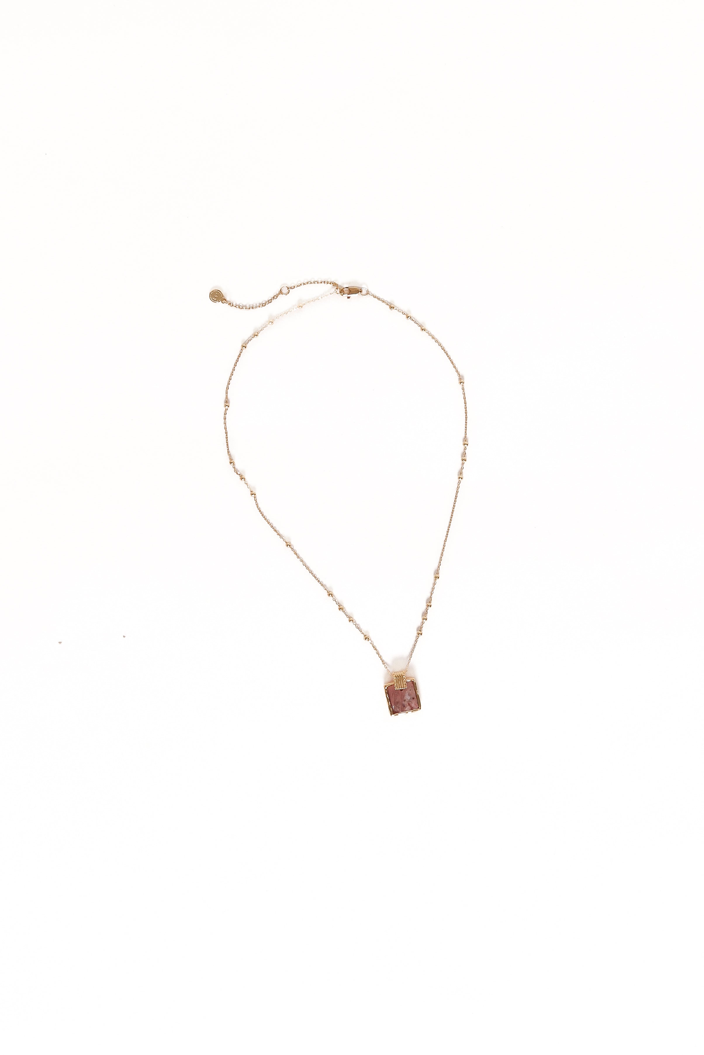 Rosie Necklace - Gold/Pink