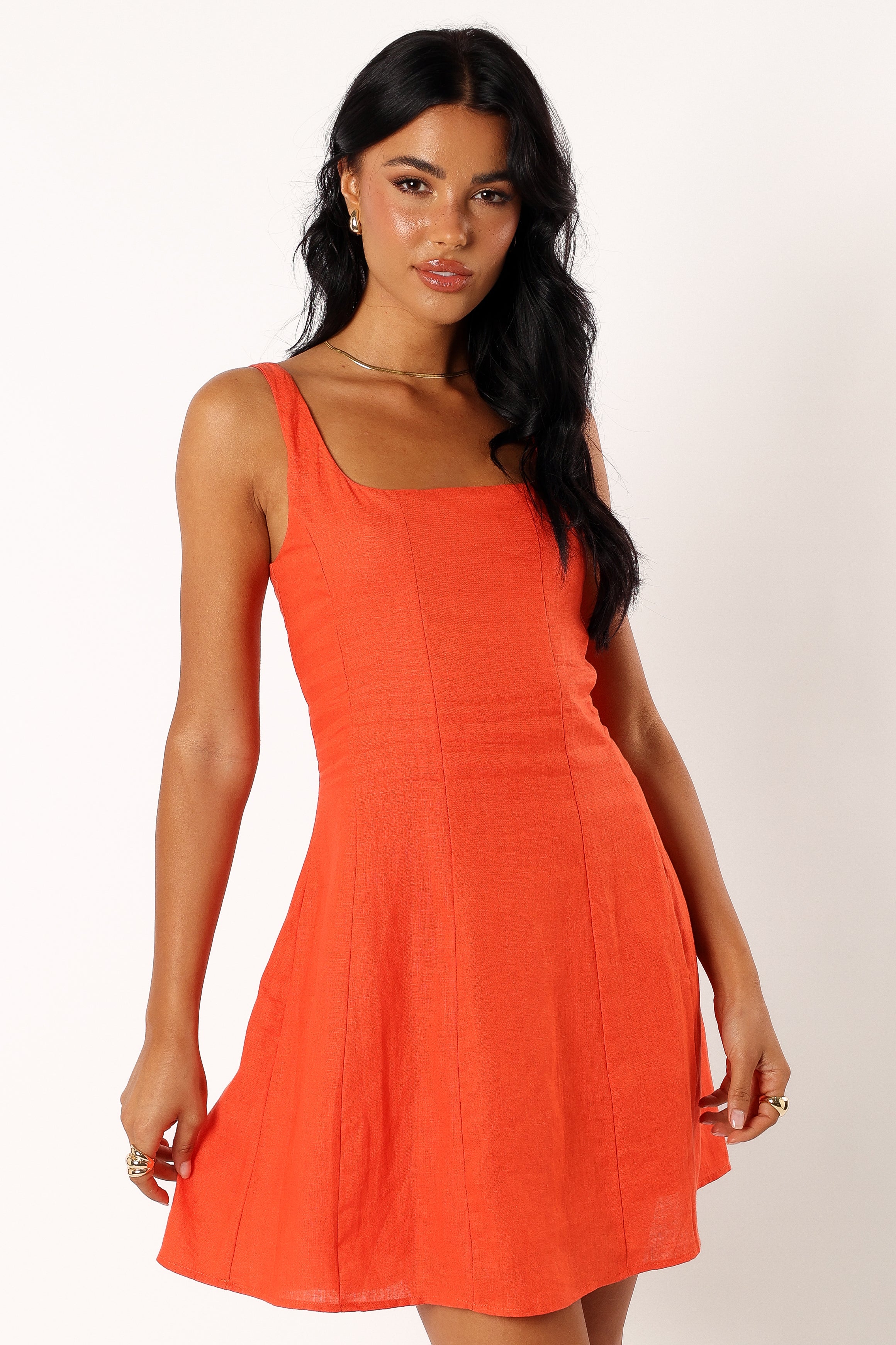 Dillion Mini Dress - Blood Orange