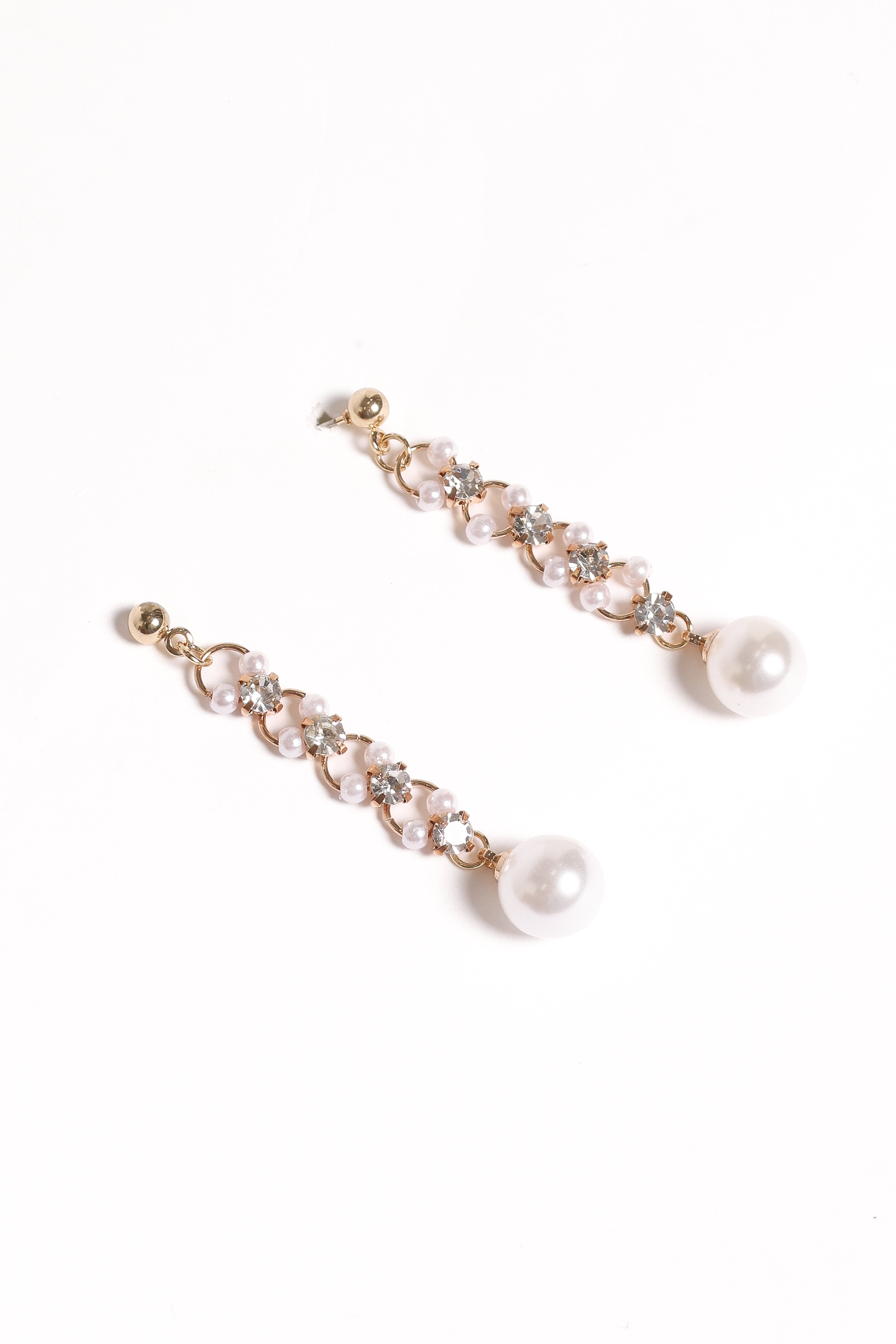Lane Earrings - Gold/Pearl