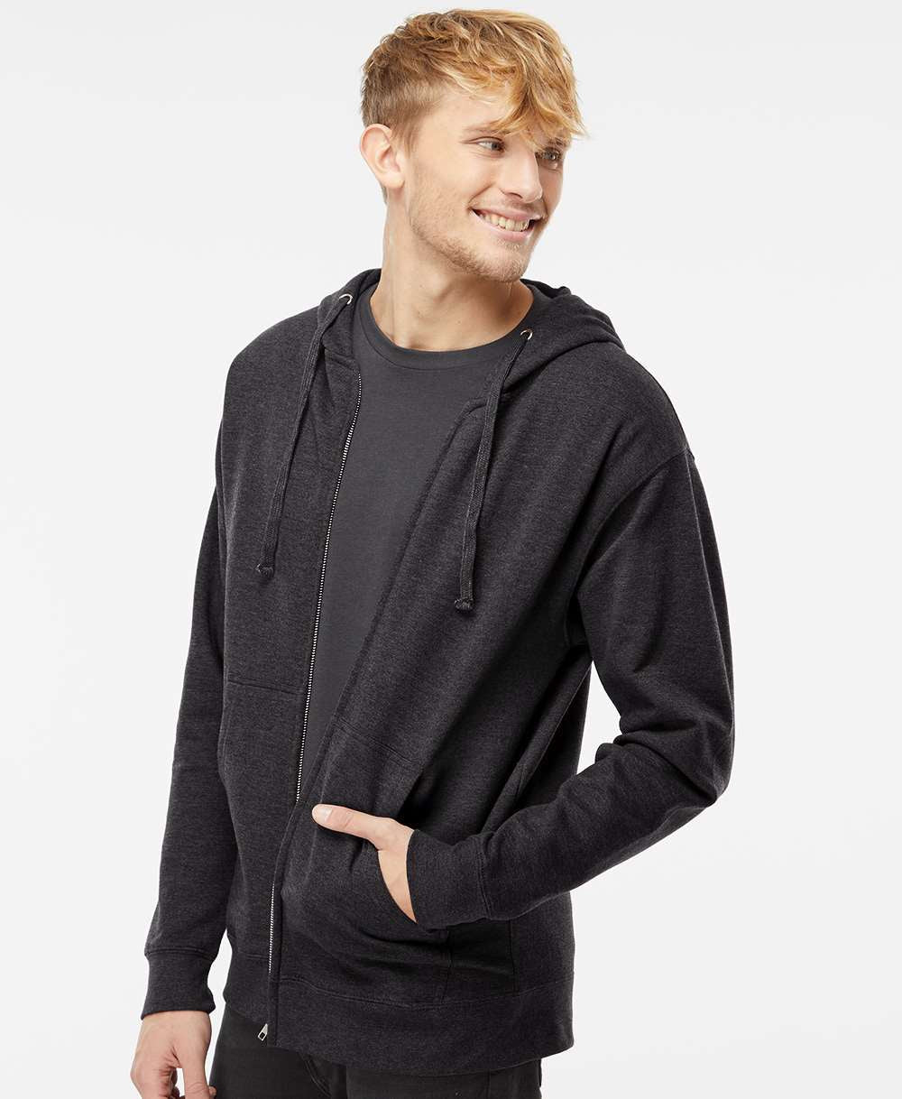 OUTLET-Independent Trading Co. Midweight Full-Zip Hooded Sweatshirt