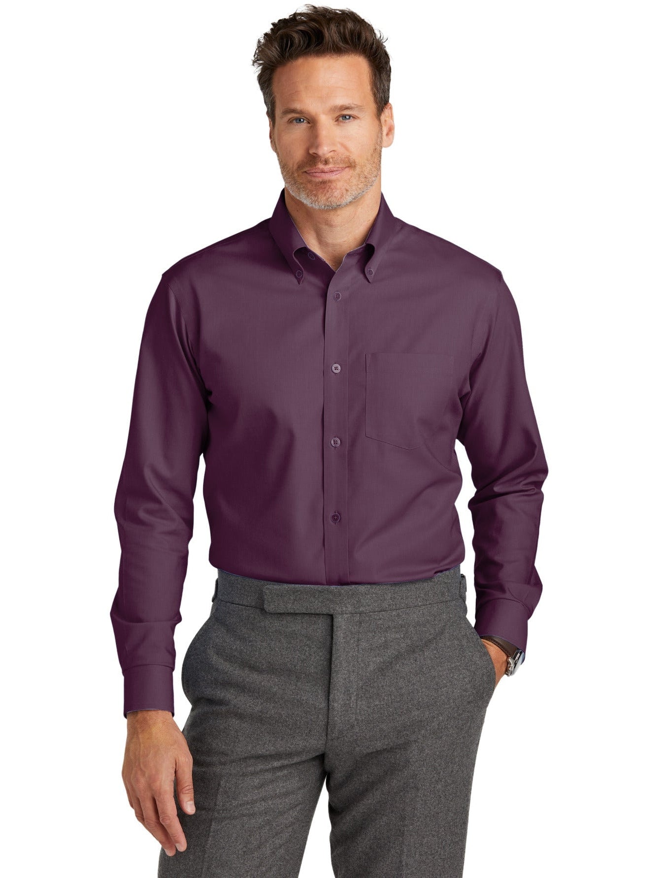 Brooks Brothers Wrinkle-Free Stretch Nailhead Shirt