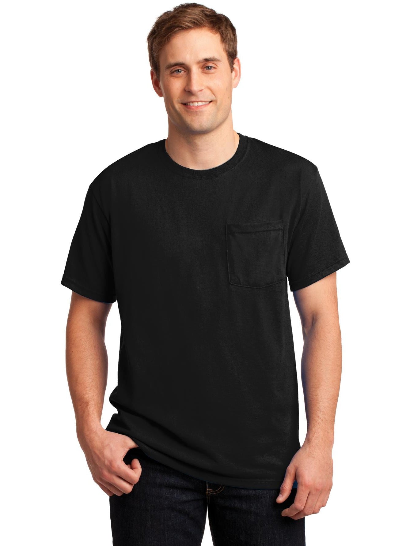 OUTLET-Jerzees Dri-PowerActive 50/50 Cotton/Poly Pocket T-Shirt