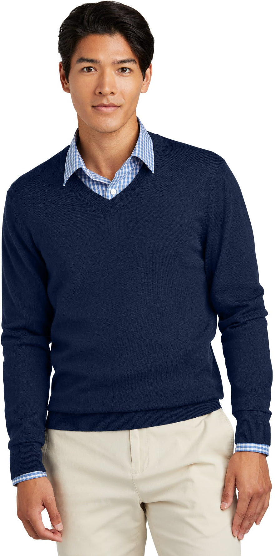 Brooks Brothers Washable Merino V-Neck Sweater