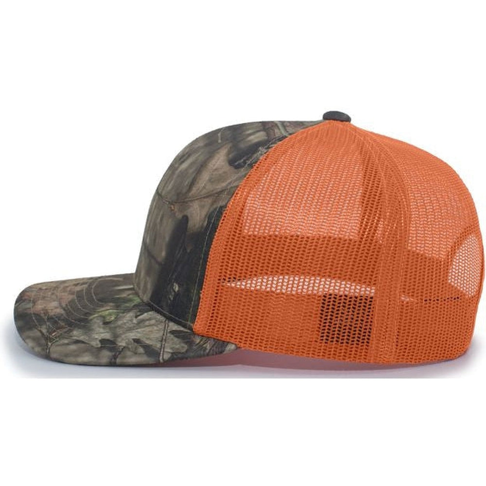 Pacific Headwear Camo Snapback Trucker Cap