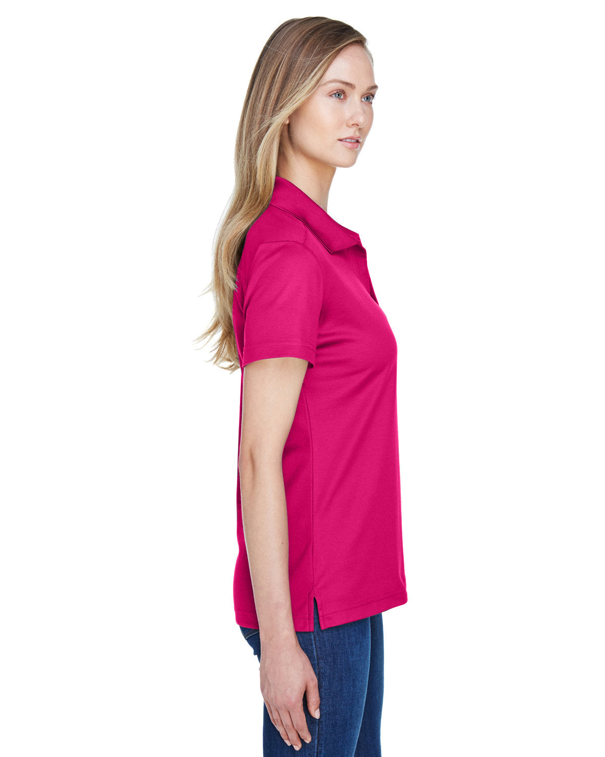 OUTLET-Devon & Jones Ladies CrownLux Performance Plaited Polo