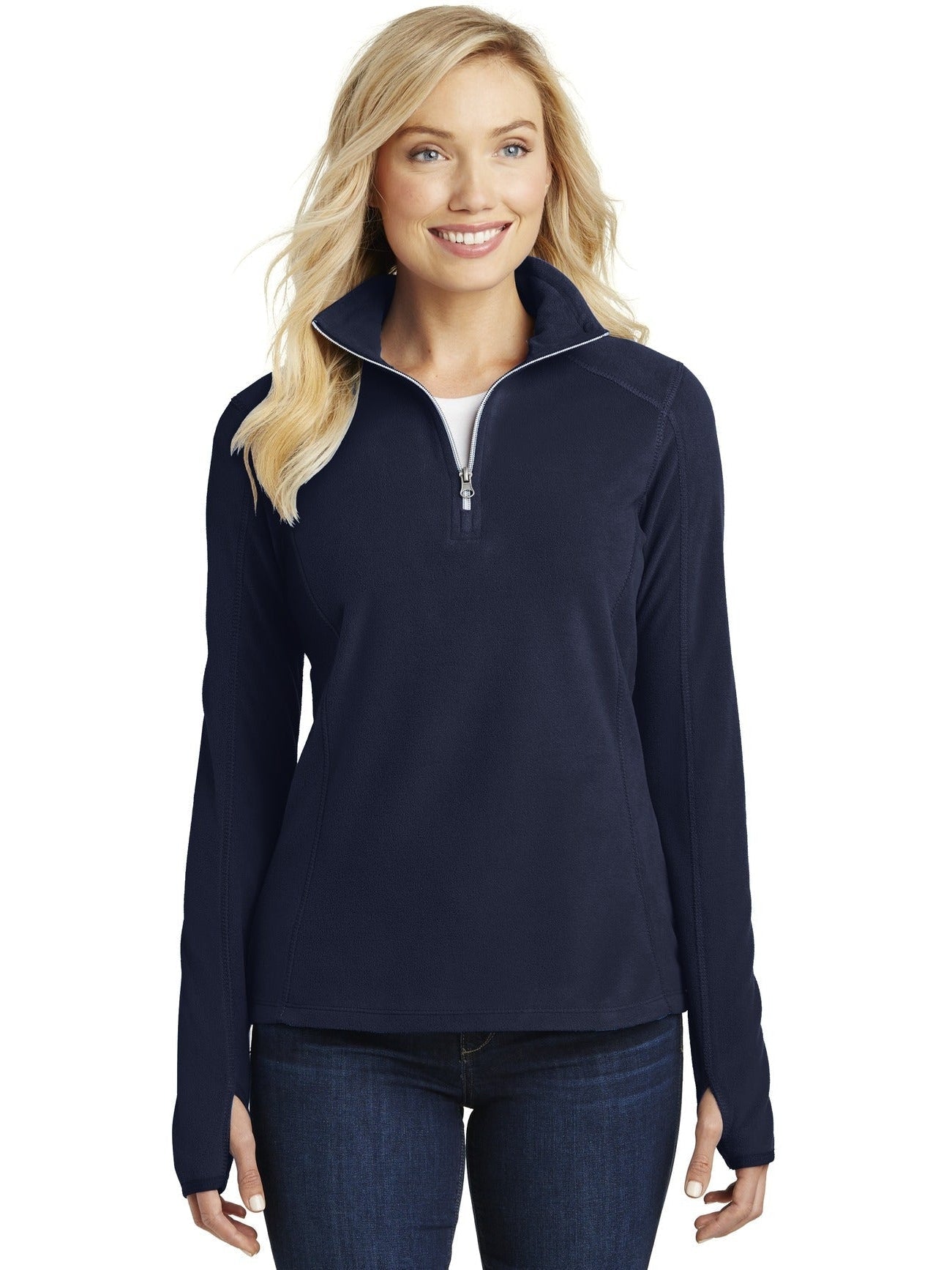 OUTLET-Port Authority Ladies Microfleece 1/2 Zip Pullover