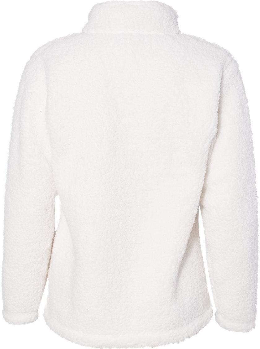 J. America Womenâs Epic Sherpa Quarter-Zip Pullover