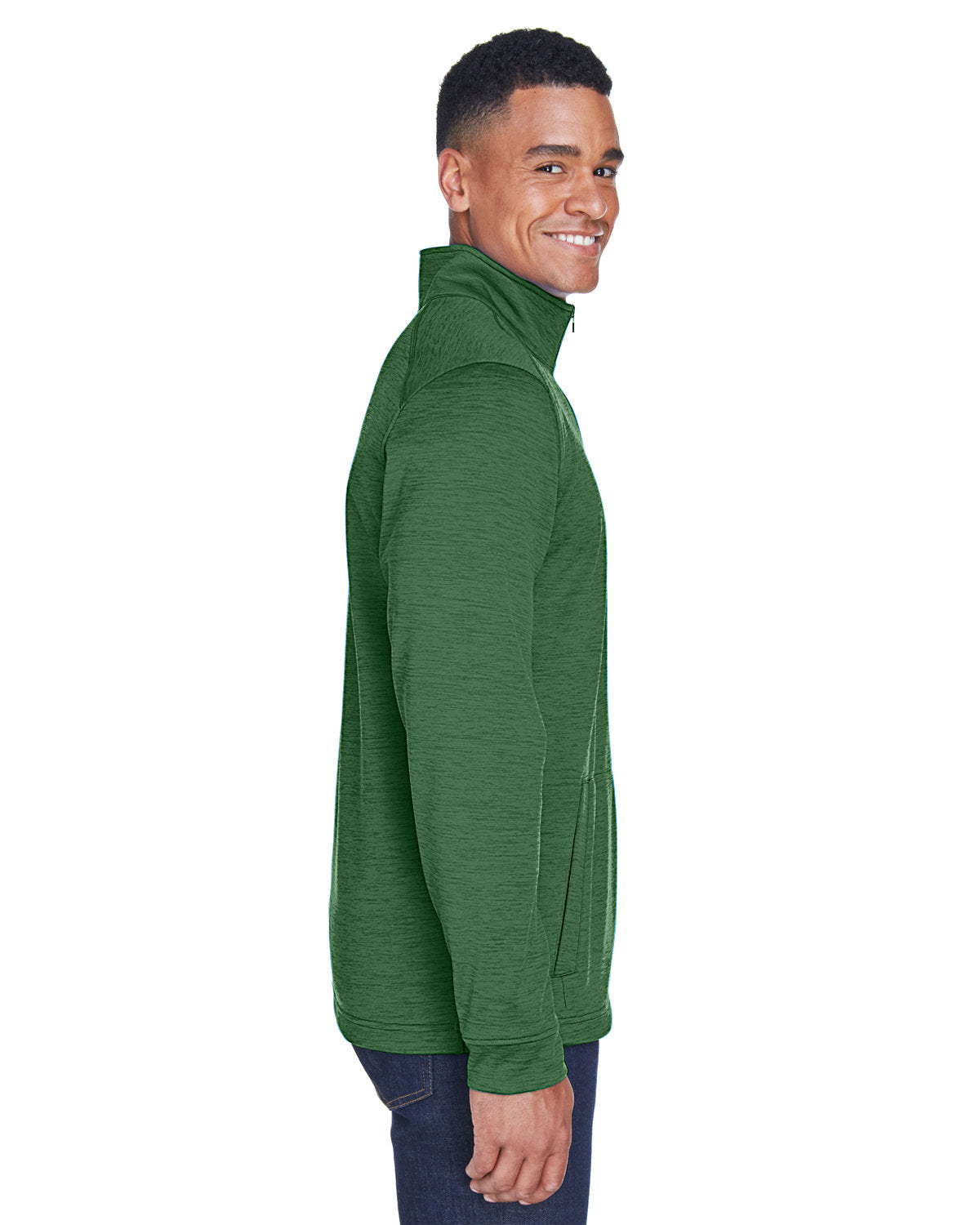 OUTLET-Devon & Jones Newbury MÃ©lange Fleece Quarter-Zip