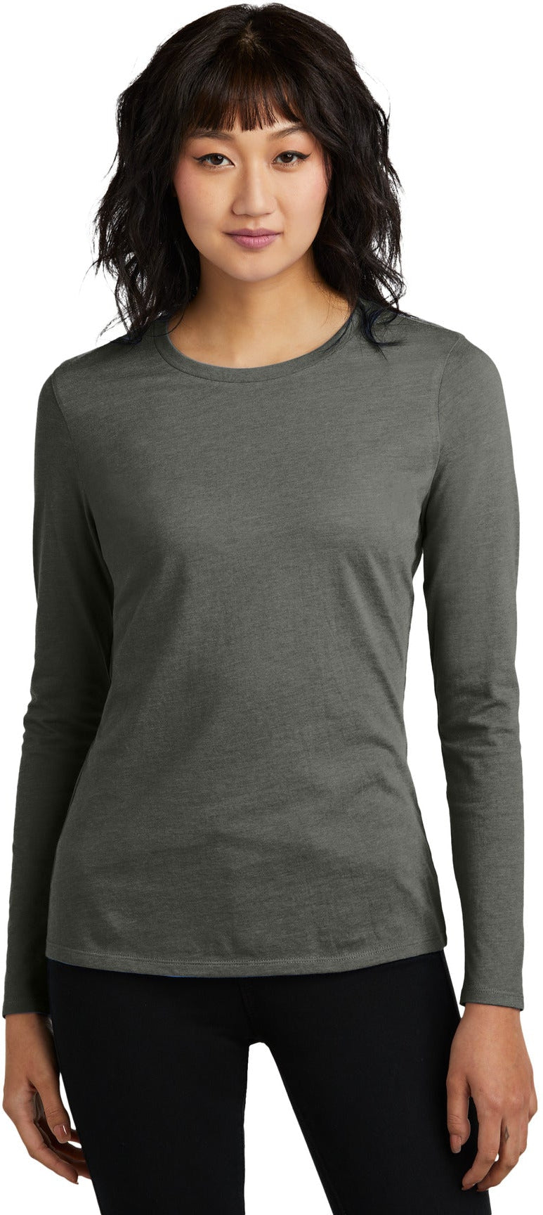 District Ladies Perfect Blend CVC Long Sleeve Tee