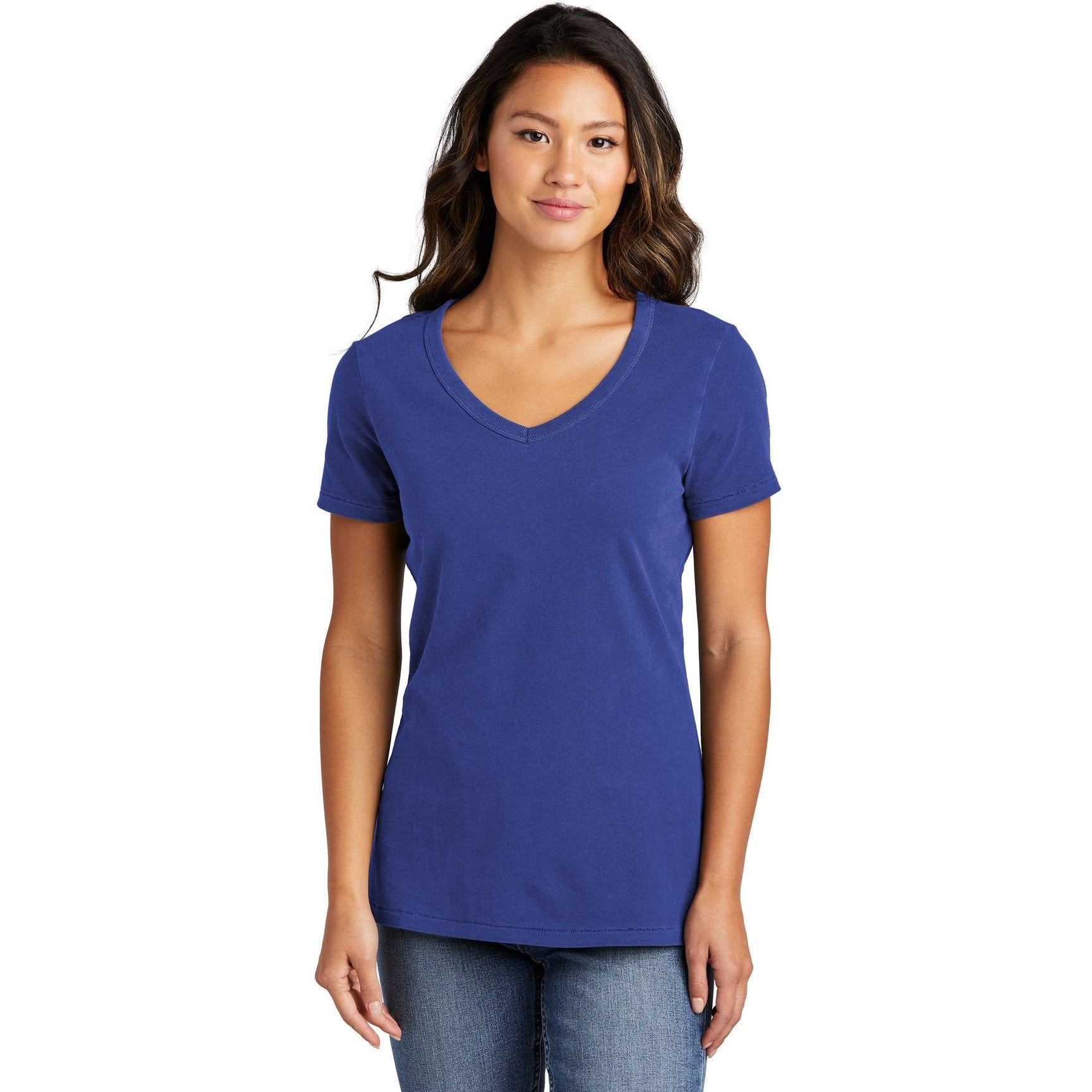 Port & Company Ladies Beach Wash Garment-Dyed V-Neck Tee