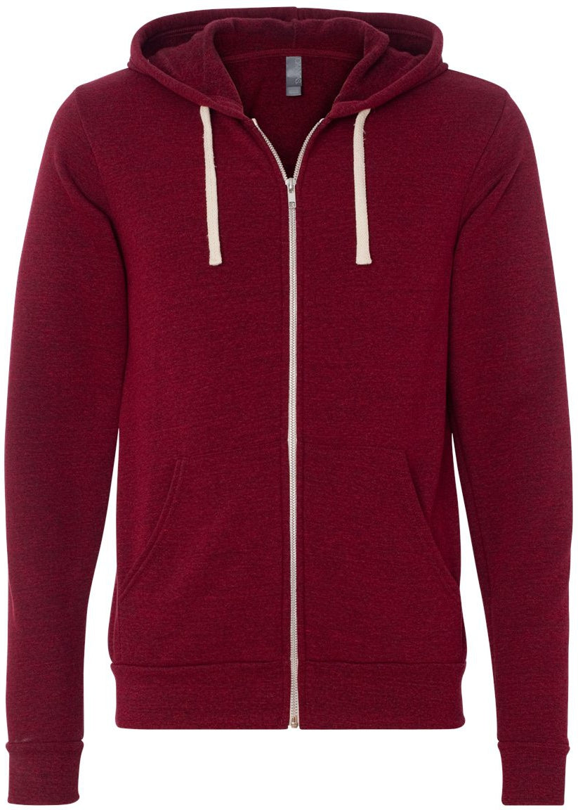 Bella+Canvas Unisex Triblend Sponge Fleece Full-Zip Hoodie