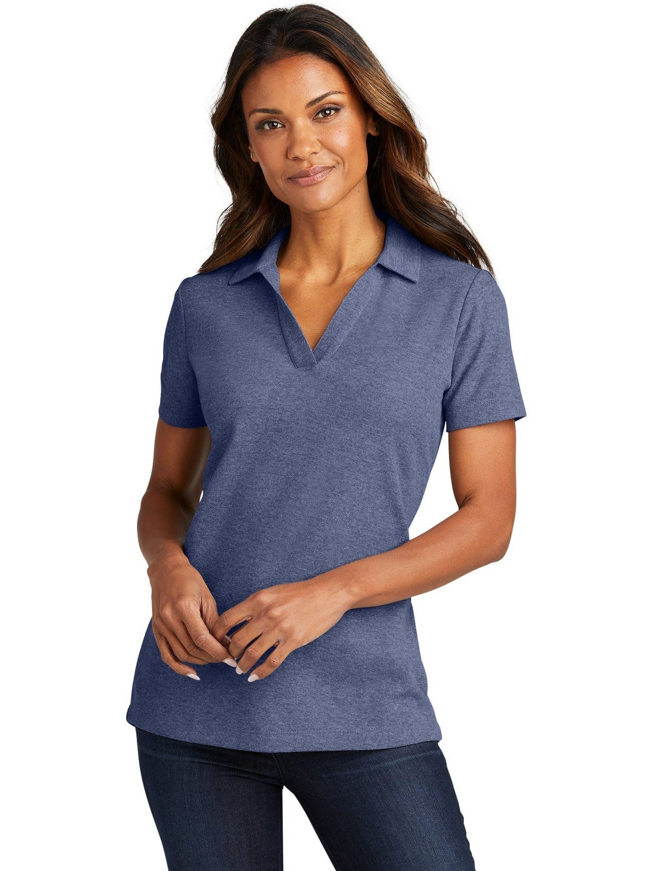 Port Authority Ladies C-Free Cotton Blend Pique Polo