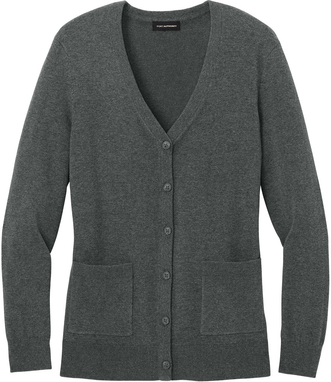 Port Authority Ladies Easy Care Button-Up Cardigan Sweater