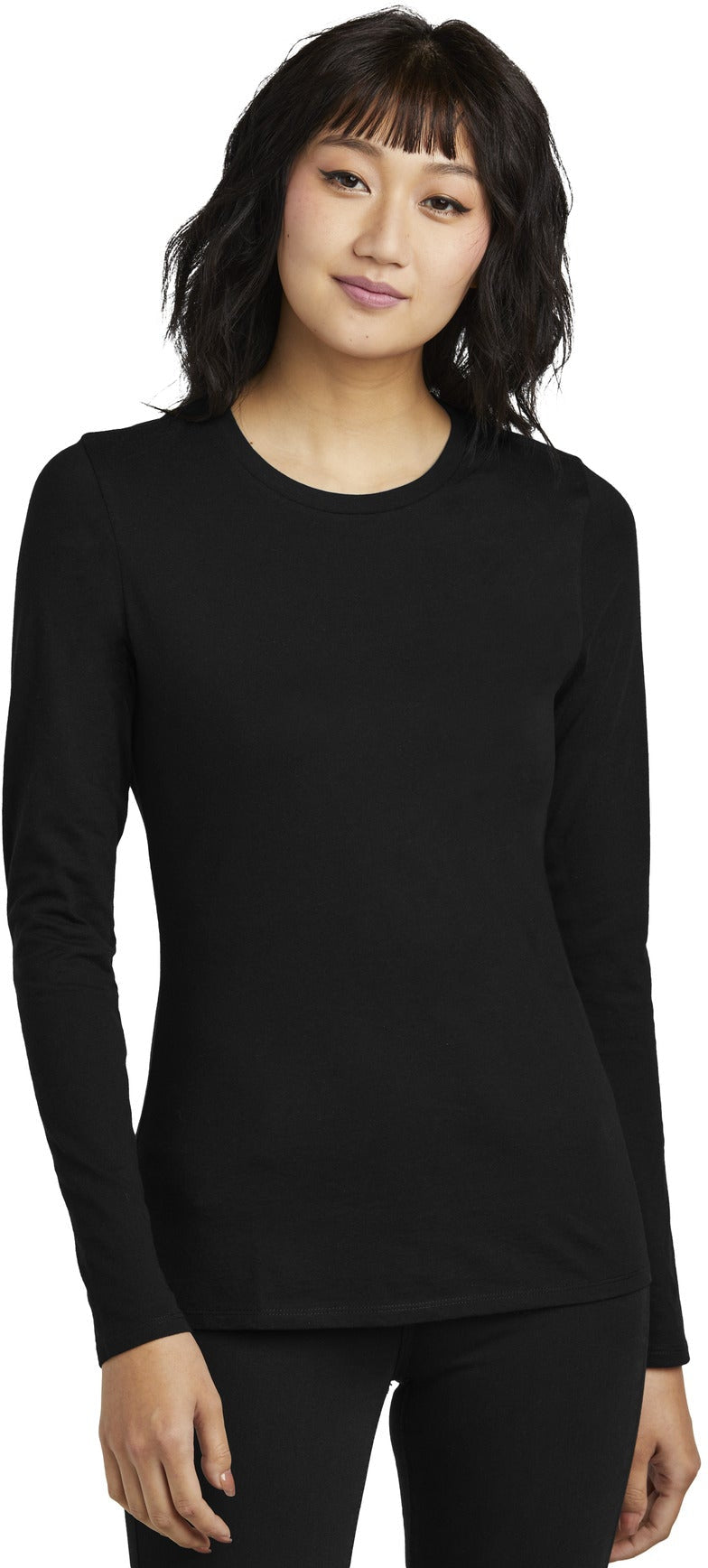 District Ladies Perfect Blend CVC Long Sleeve Tee