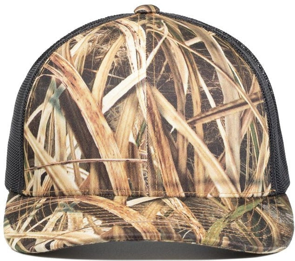 Pacific Headwear Camo Snapback Trucker Cap