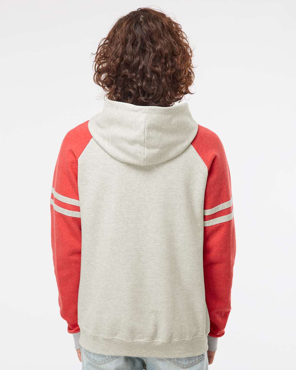 Jerzees Nublend Varsity Colorblocked Raglan Hooded Sweatshirt