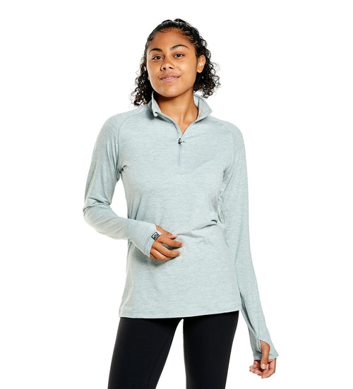 OUTLET-Storm Creek Ladies Pacesetter 1/4 Zip Sueded Jersey