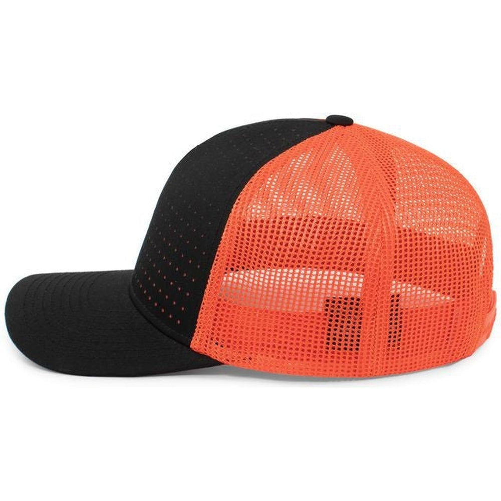 Pacific Headwear Perforated 5-Panel Trucker Snapback Cap