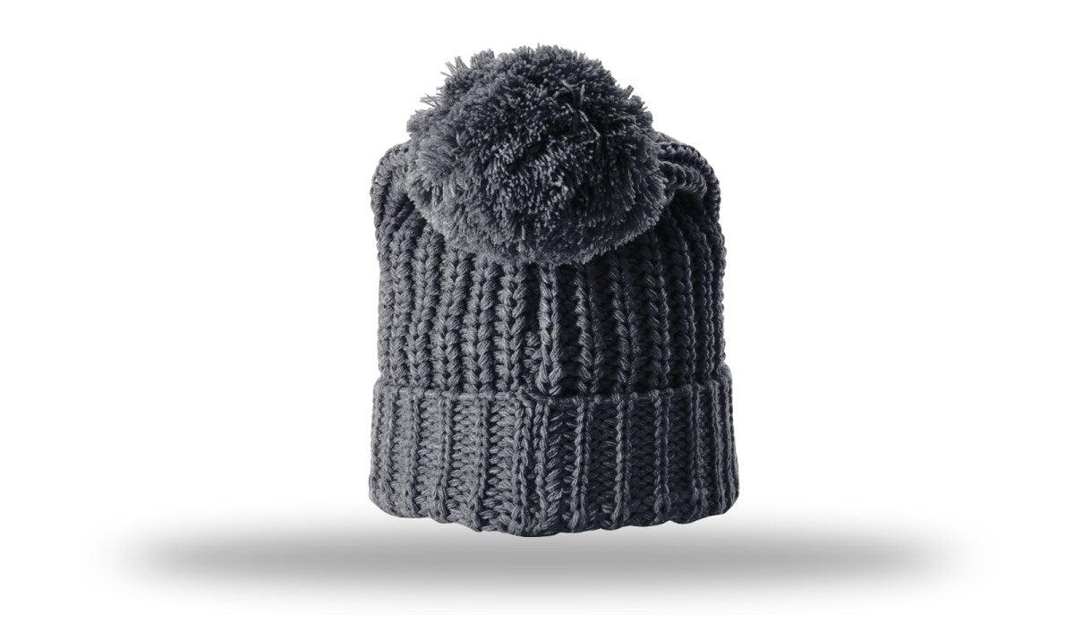 Richardson Chunk Cable Beanie W/ Cuff & Pom