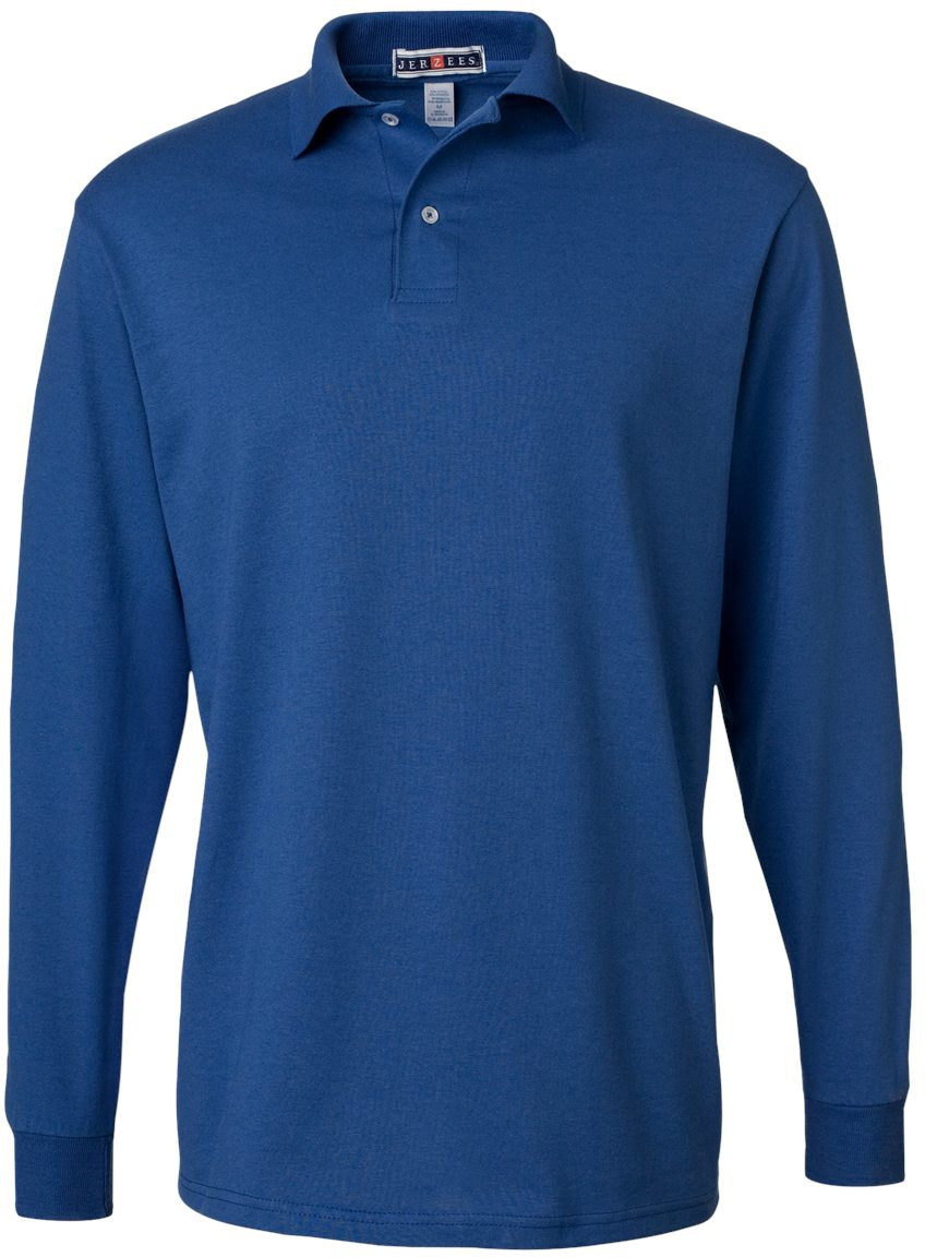 Jerzees SpotShield 50/50 Long Sleeve Polo